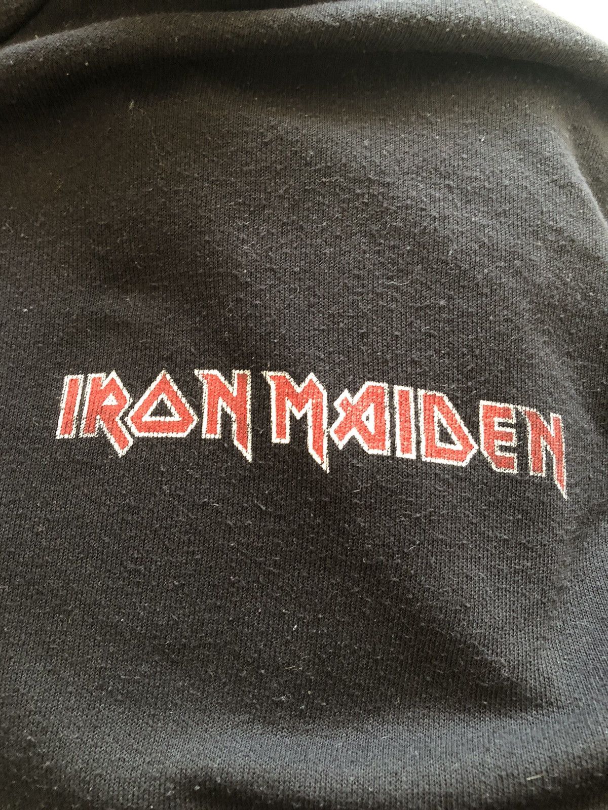 Iron Maiden × Vintage IRON MAIDEN 1982 THE BEAST ON THE ROAD ZIP SWEATSHIRT Size US XL / EU 56 / 4 - 4 Thumbnail