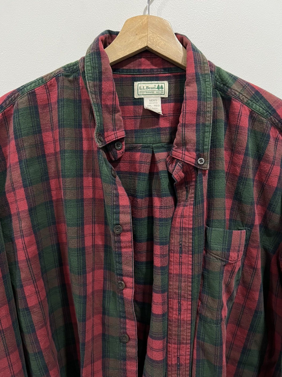 Vintage Vintage LL Bean Plaid Flannel Button Up Shirt xxl Size US XXL / EU 58 / 5 - 2 Thumbnail