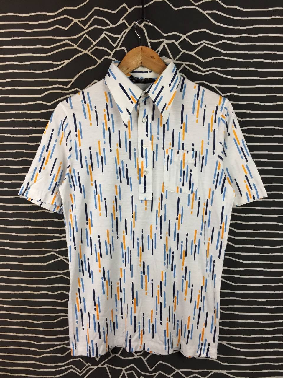 Vintage Vtg Jack Nicklaus Golden Bear Geometric Popover Polo Shirt Size US M / EU 48-50 / 2 - 1 Thumbnail