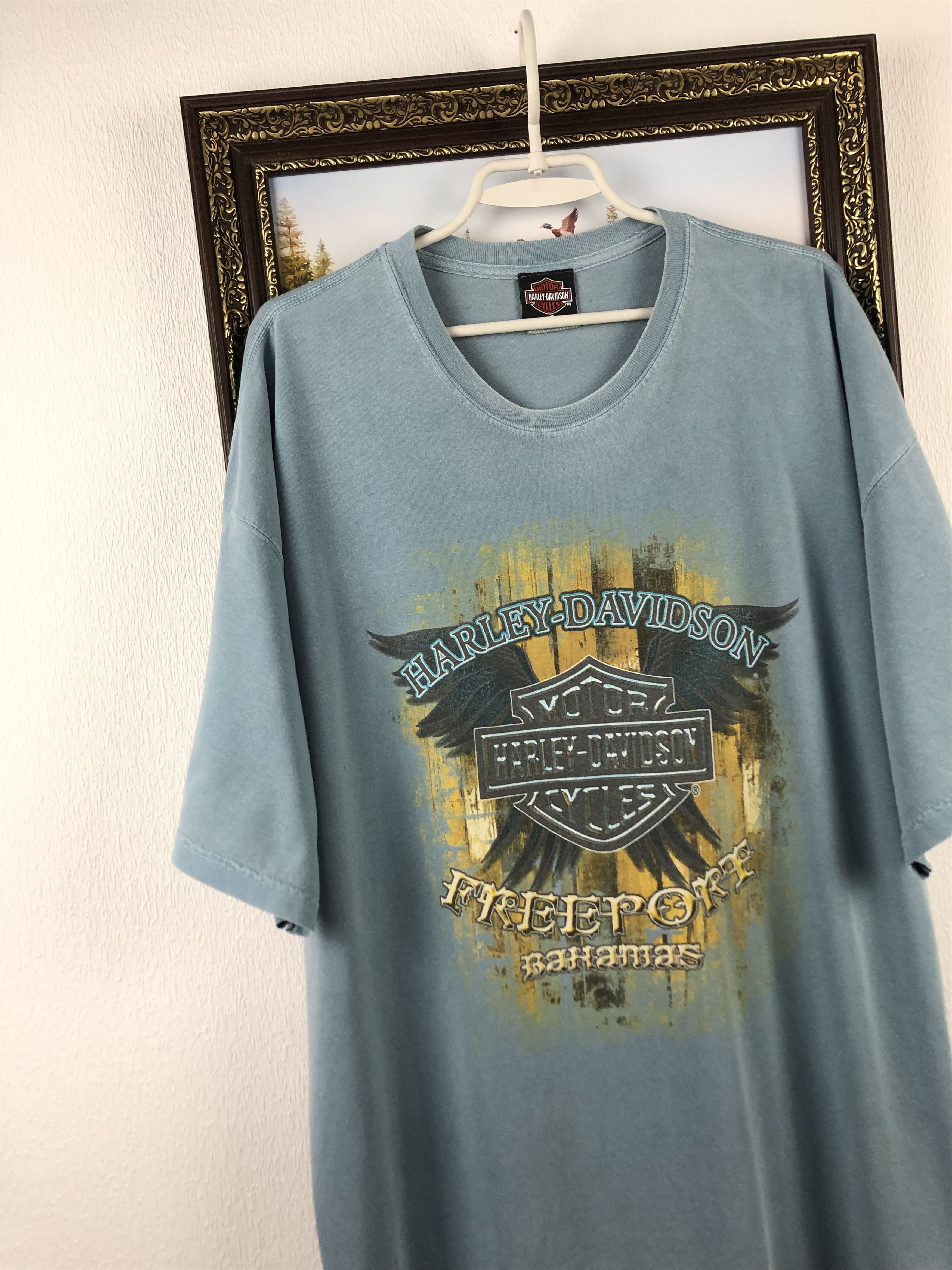 Harley Davidson Vintage Harley Davidson Freeport Bahamas Tee Shirt Over Size US XXL / EU 58 / 5 - 3 Thumbnail