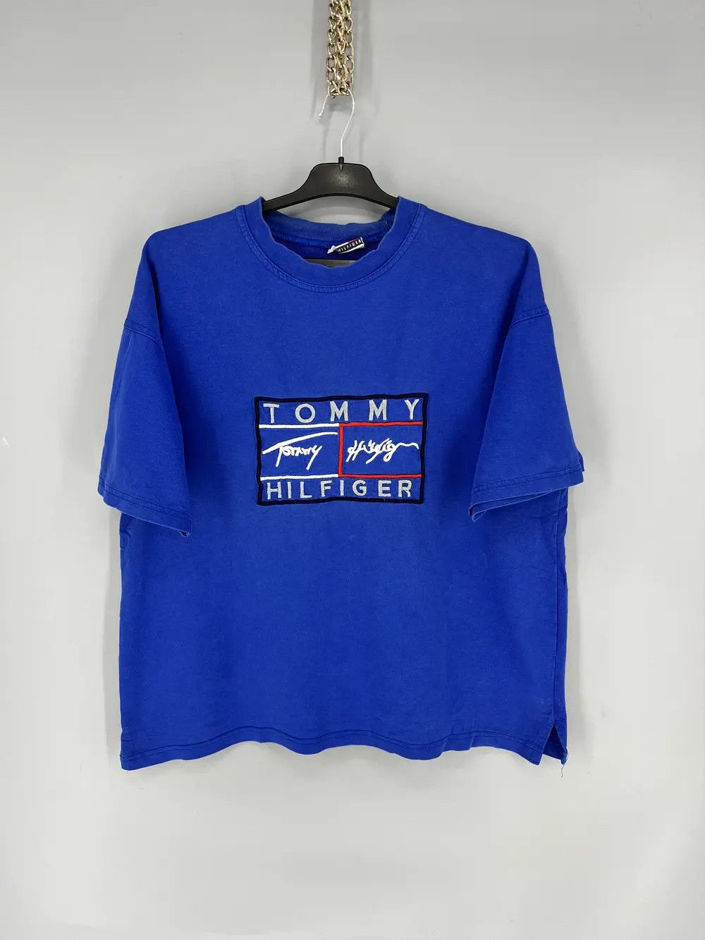 Tommy Hilfiger Vintage 90’s Tommy Hilfiger Big Flag Logo T-shirt Size US M / EU 48-50 / 2 - 1 Thumbnail