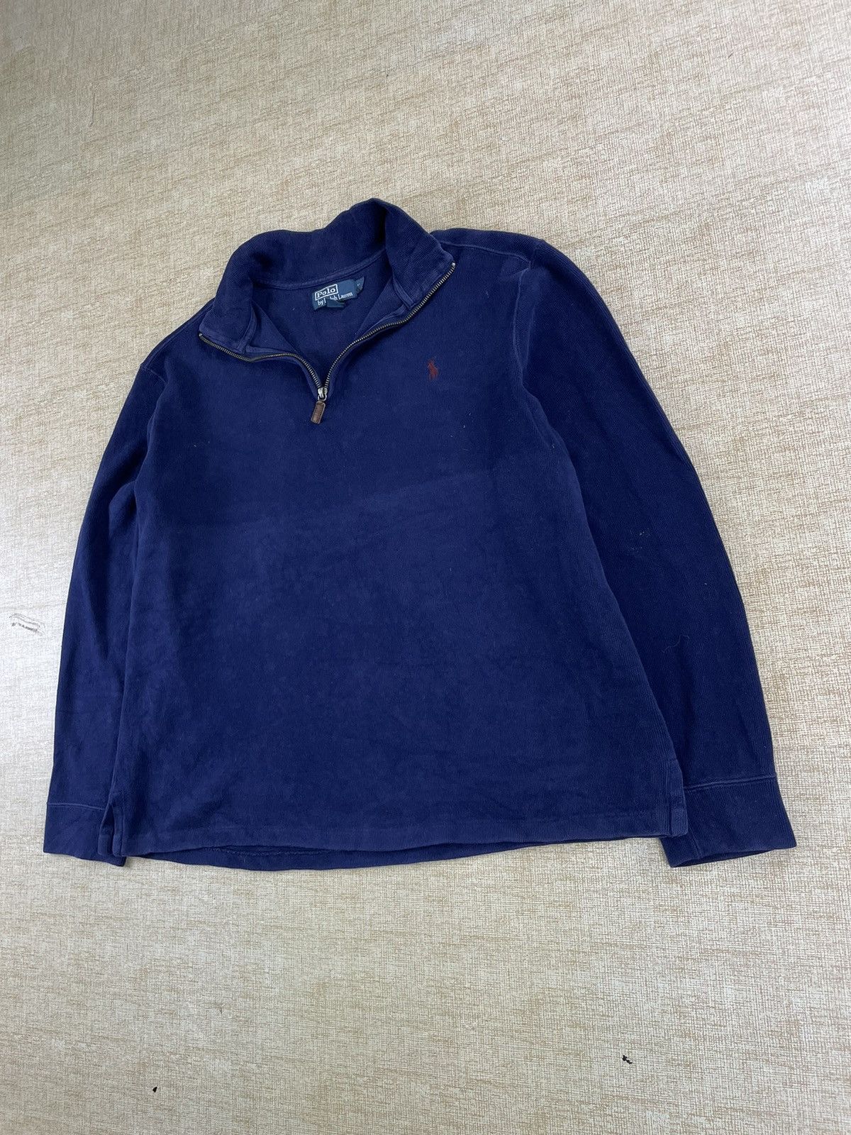 Polo Ralph Lauren × Vintage POLO RALPH LAUREN Vintage 90s Half Zipper Sweater Jacket Size US L / EU 52-54 / 3 - 3 Thumbnail