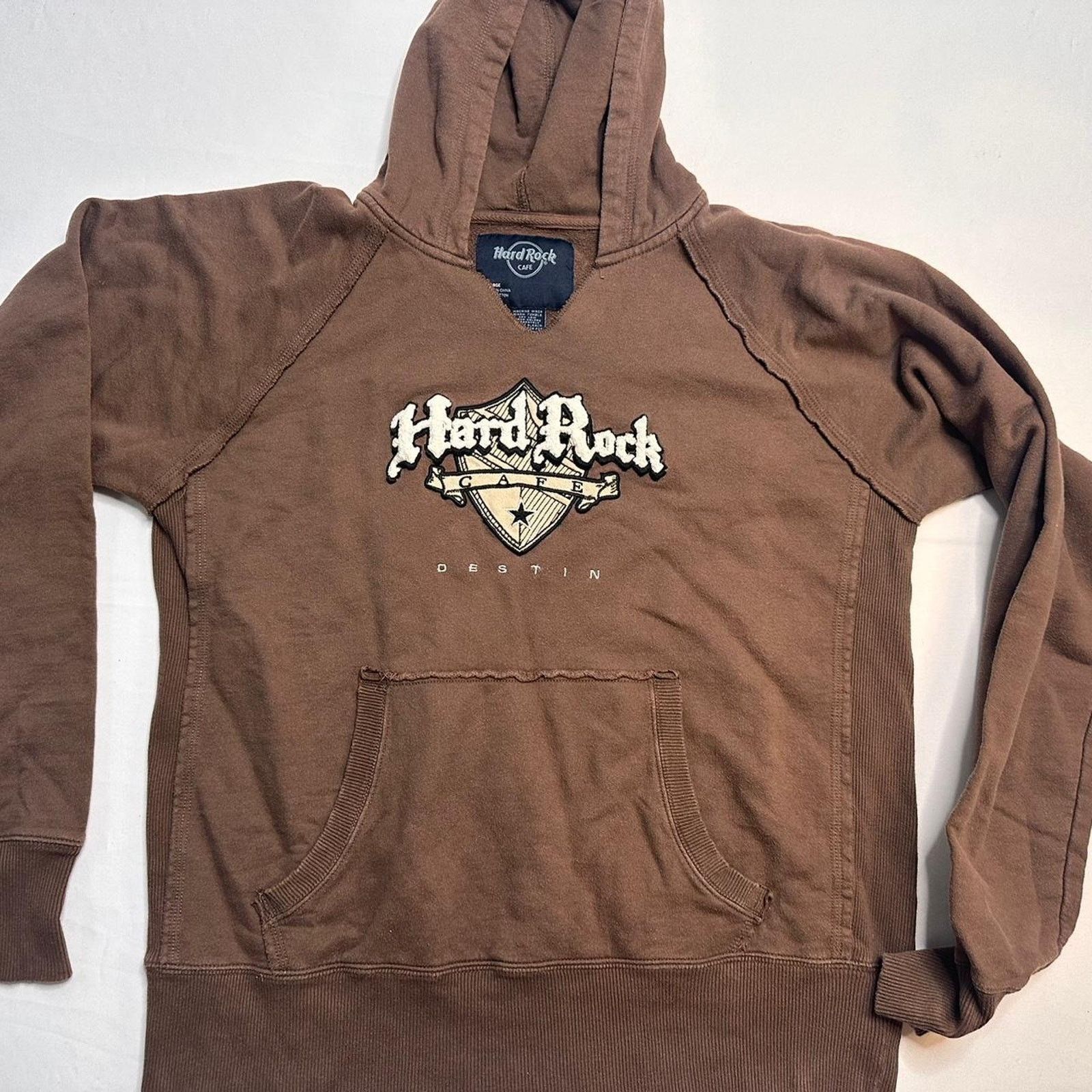 Hard Rock Cafe HardRock Unisex Embroidered Patch Vintage Hoodie Size XL Size US XL / EU 56 / 4 - 1 Thumbnail