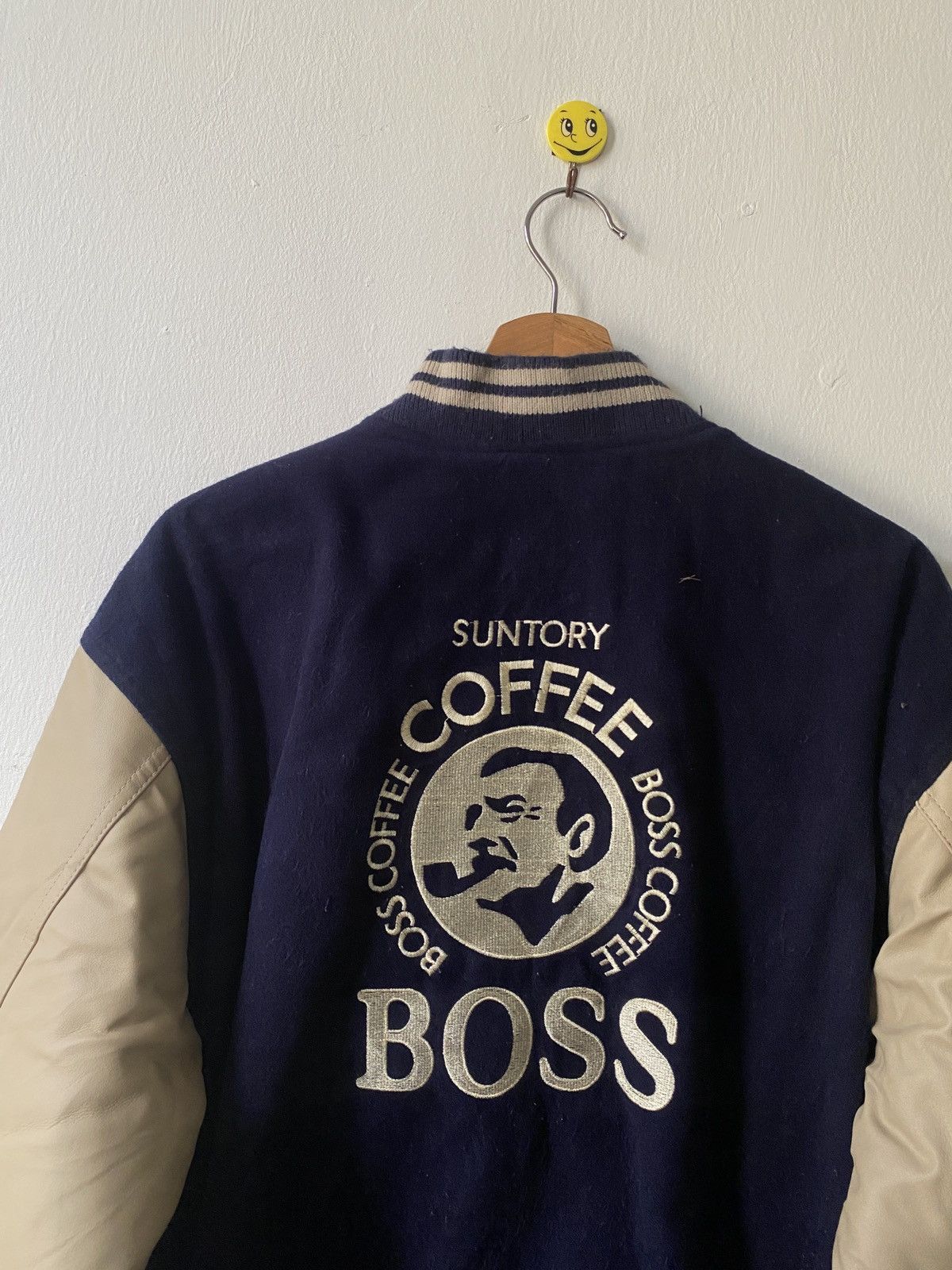 Japanese Brand Vintage Suntory Boss Coffe Wool Varsity Jacket Size US L / EU 52-54 / 3 - 4 Thumbnail
