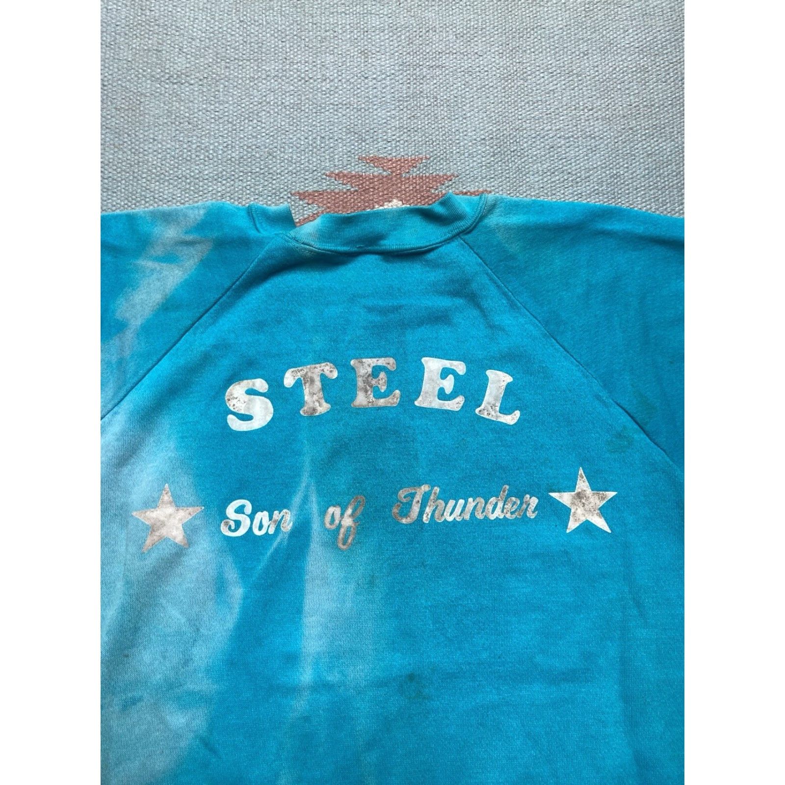 Doublet VINTAGE 80s crewneck sweatshirt Cadillac teal blue faded car double sided large Sweatshirt Men L Blue 80s Cadillac Vintage Crewneck pullover Size US L / EU 52-54 / 3 - 7 Thumbnail