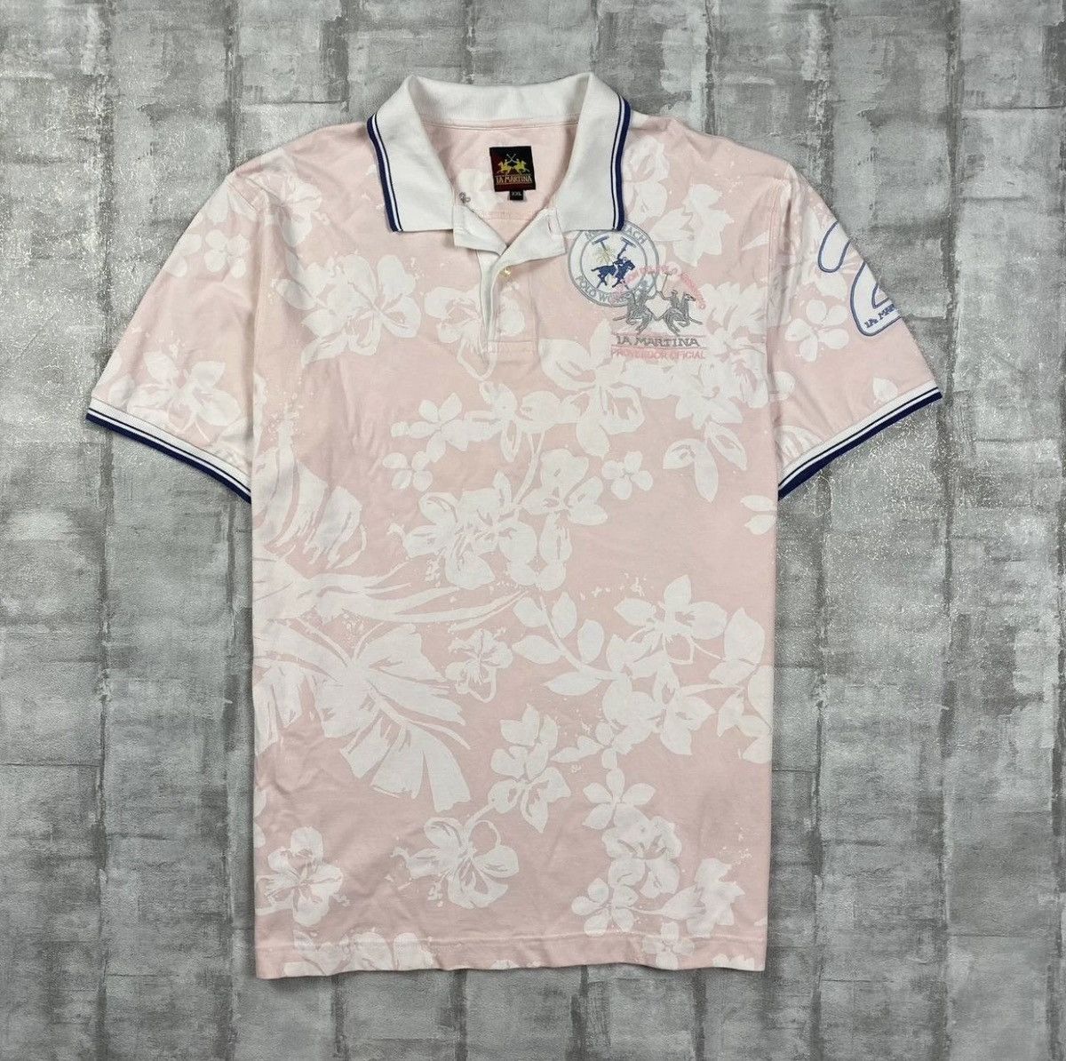 La Martina LA MARTINA PINK POLO T-SHIRT Size US XXL / EU 58 / 5 - 1 Thumbnail