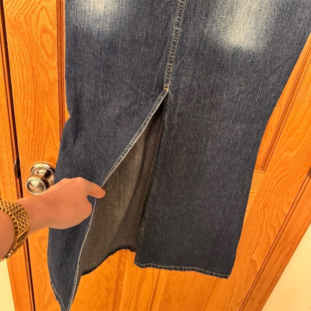 Other Newport News Jeanology Women's Long Denim Skirt Blue Size M Size 32" / US 10 / IT 46 - 4 Thumbnail