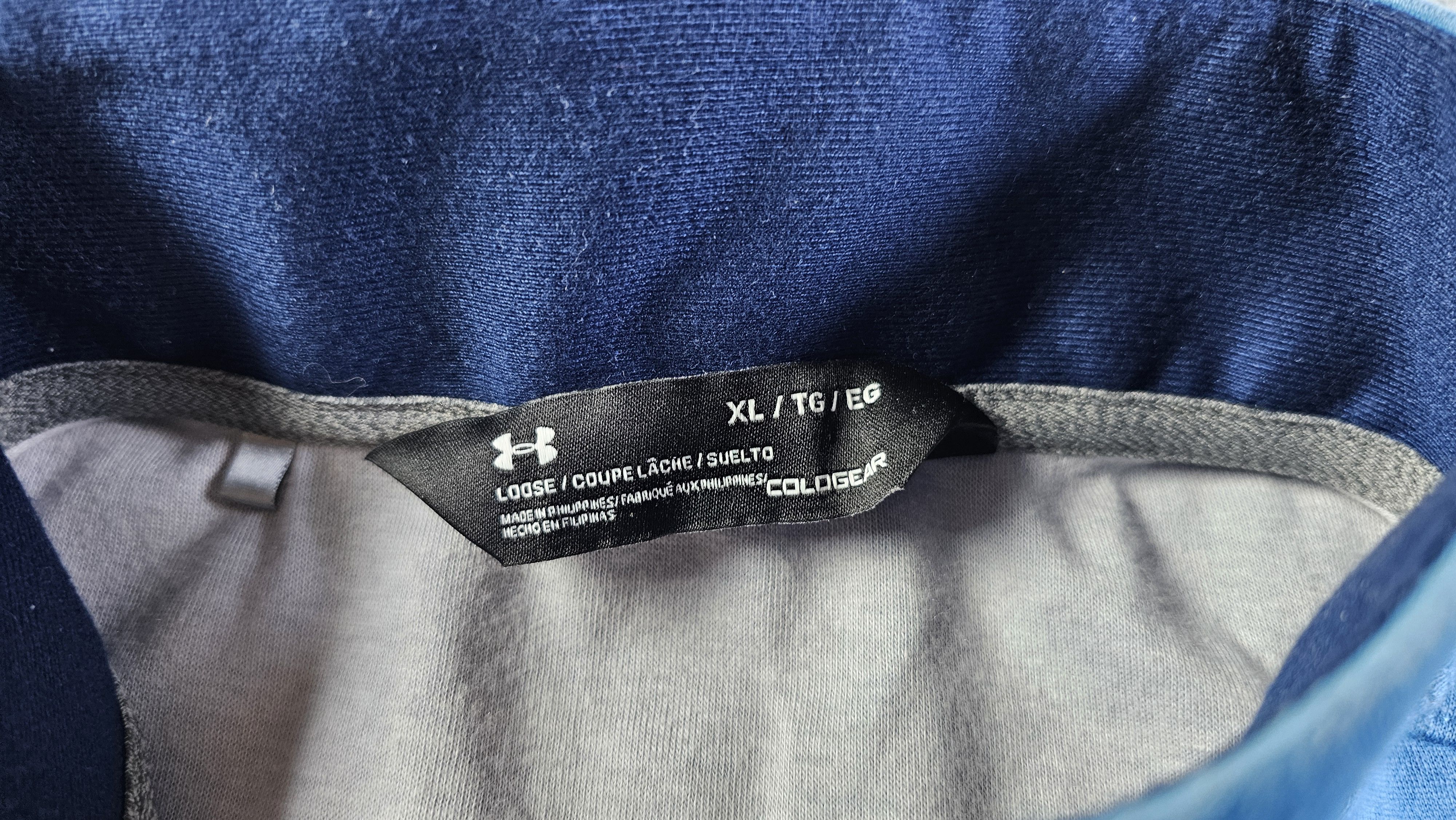Under Armour Under Armour ColdGear 1/4 Zip Pullover Fleece Blue XL Size US XL / EU 56 / 4 - 5 Thumbnail