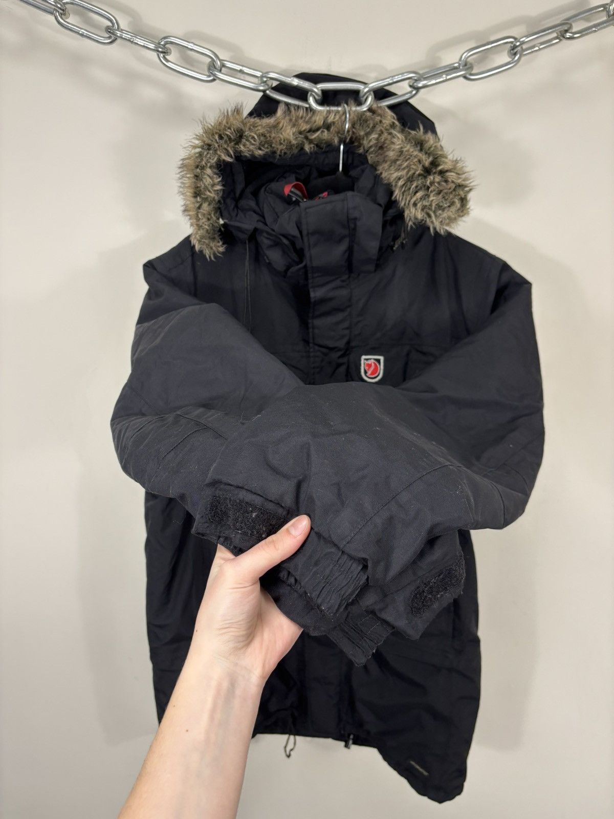 Fjallraven Fjallraven Kodiak Men’s Hydratic Black Hooded Parka Jacket Size US S / EU 44-46 / 1 - 11 Thumbnail