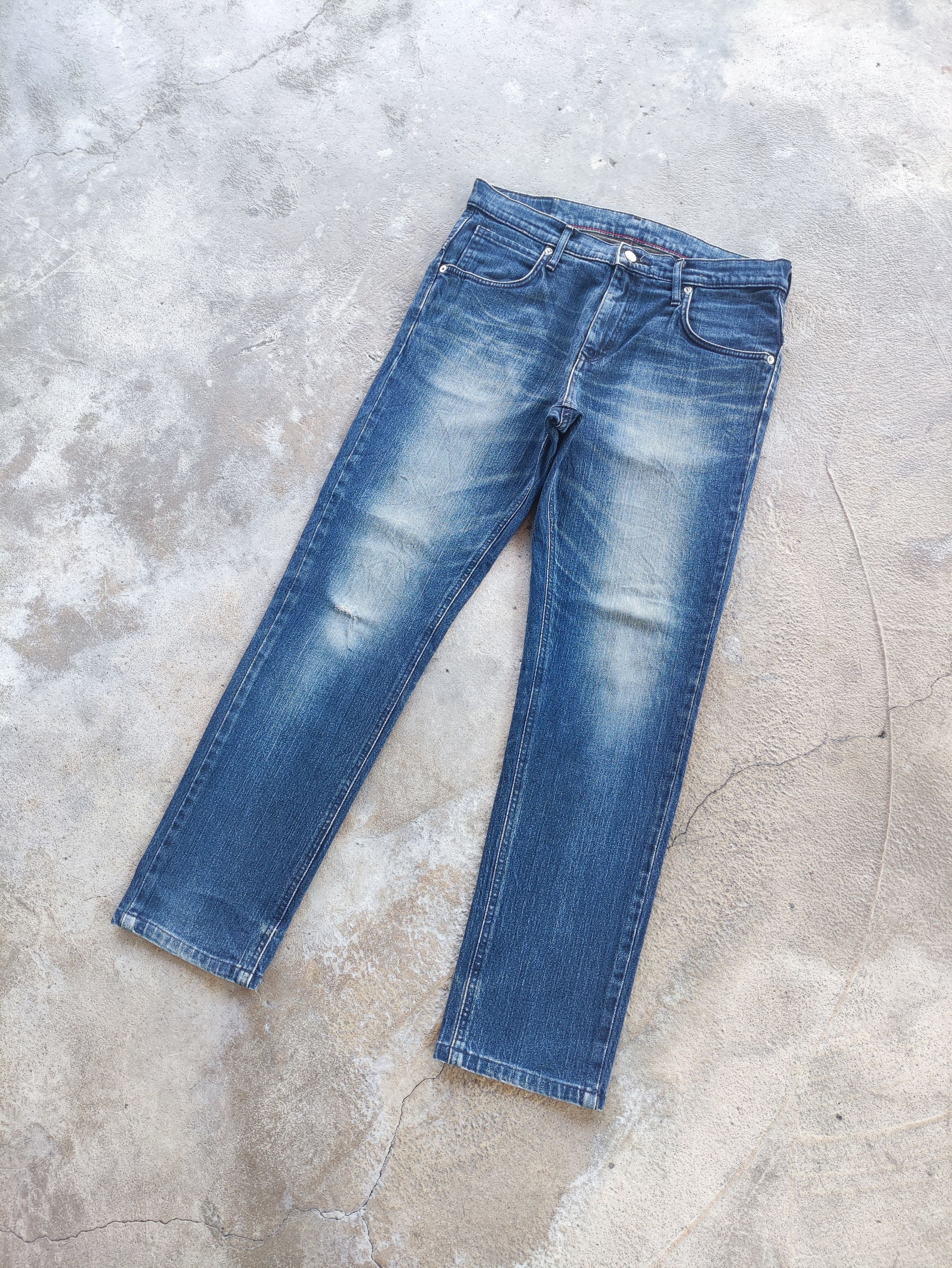 Vintage Edwin StoneWash Distressed Faded Denim Pants Jeans