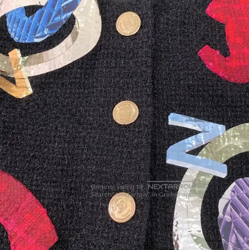 Chanel Chanel Black Cotton Women's Cardigan . Size XXS / US 00 / IT 34 - 4 Thumbnail