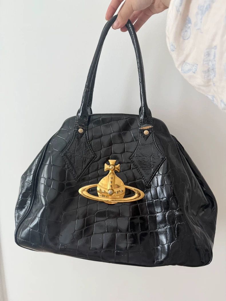 Vivienne Westwood Vivienne Westwood Golden Saturn Orb Bowling Bag Size ONE SIZE - 2 Thumbnail