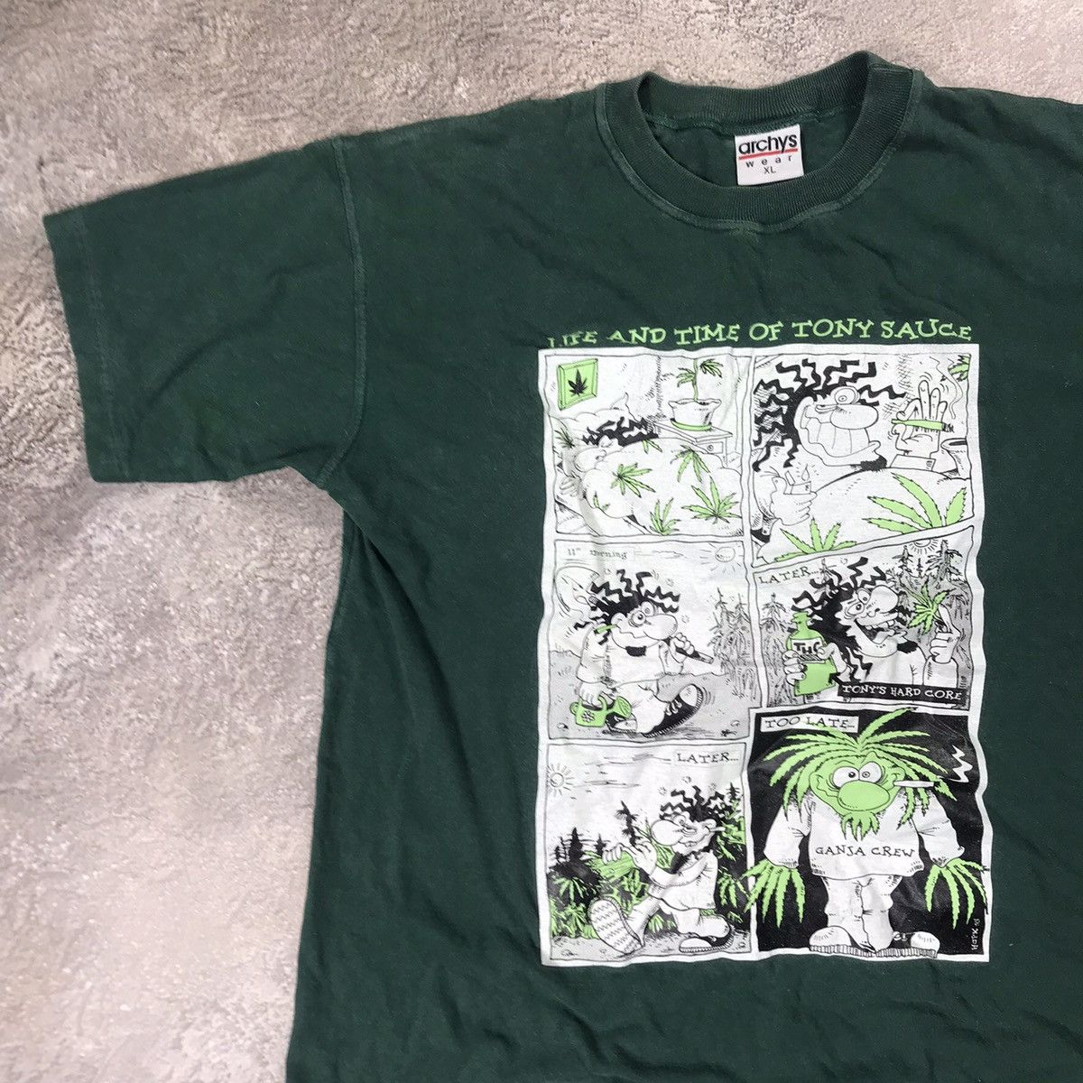 Vintage Vintage 90s Graphic Tee Comic Print Grunge Streetwear XL Size US XL / EU 56 / 4 - 3 Thumbnail