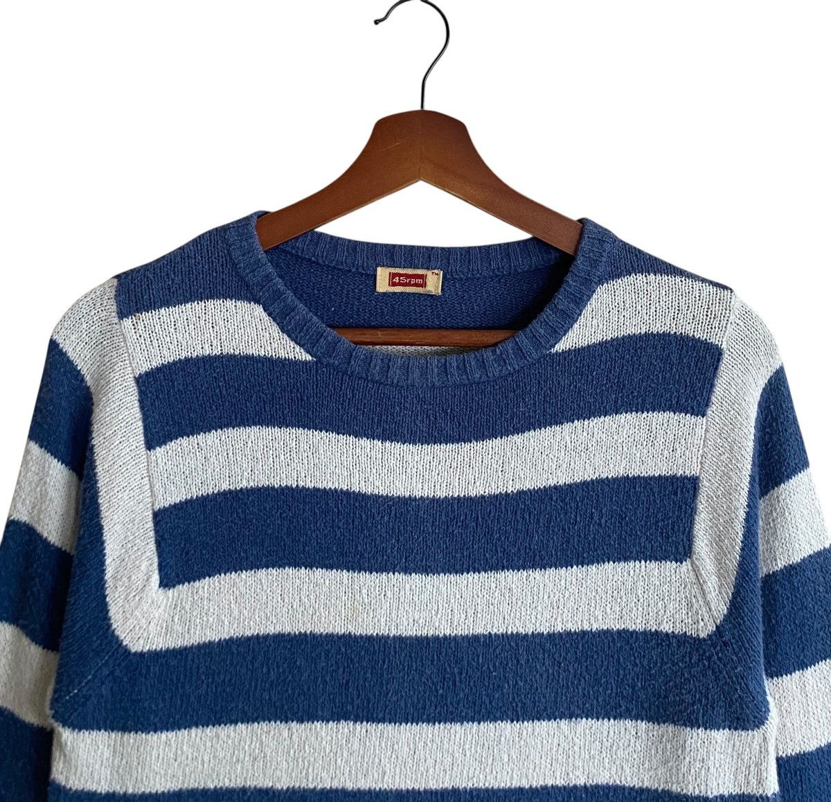 45rpm Vintage Japanese Brand 45 rpm Stripe Knitwear 1990s Size US M / EU 48-50 / 2 - 3 Thumbnail