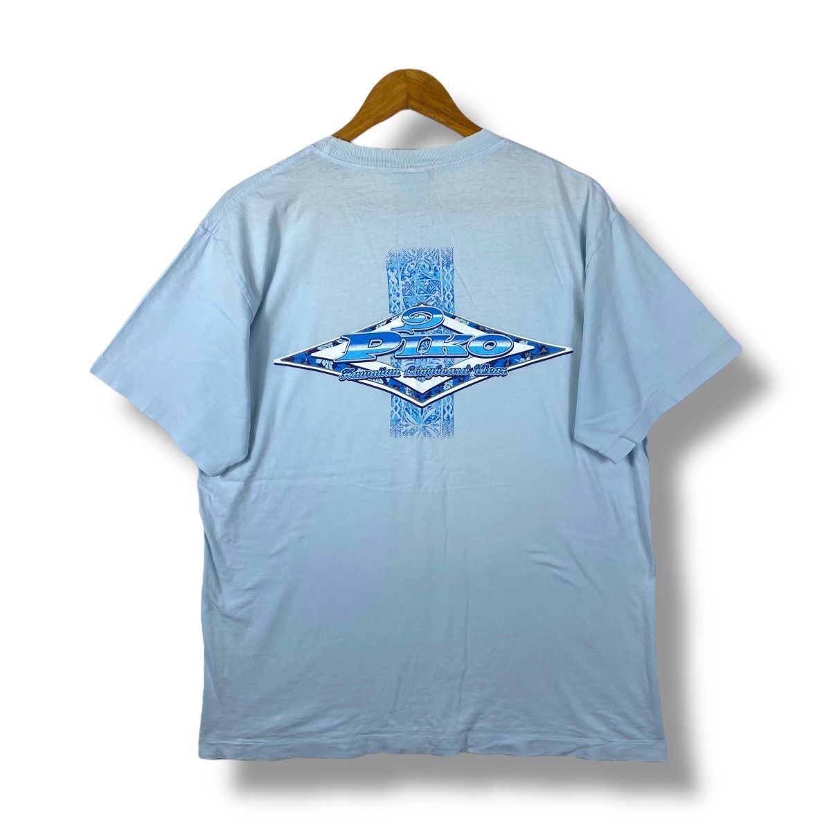 Vintage Vintage Distressed PIKO Hawaiian Longboard Wear Surf Tee Size US L / EU 52-54 / 3 - 1 Thumbnail