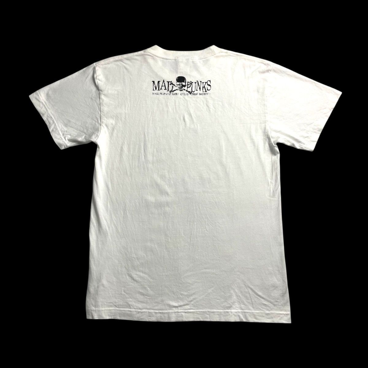If Six Was Nine × Le Grande Bleu (L.G.B.) × Seditionaries 🇯🇵 MAD PUNK ACID JAZZ MEN SKULL CROSS WORDING TSHIRT Size US M / EU 48-50 / 2 - 2 Thumbnail