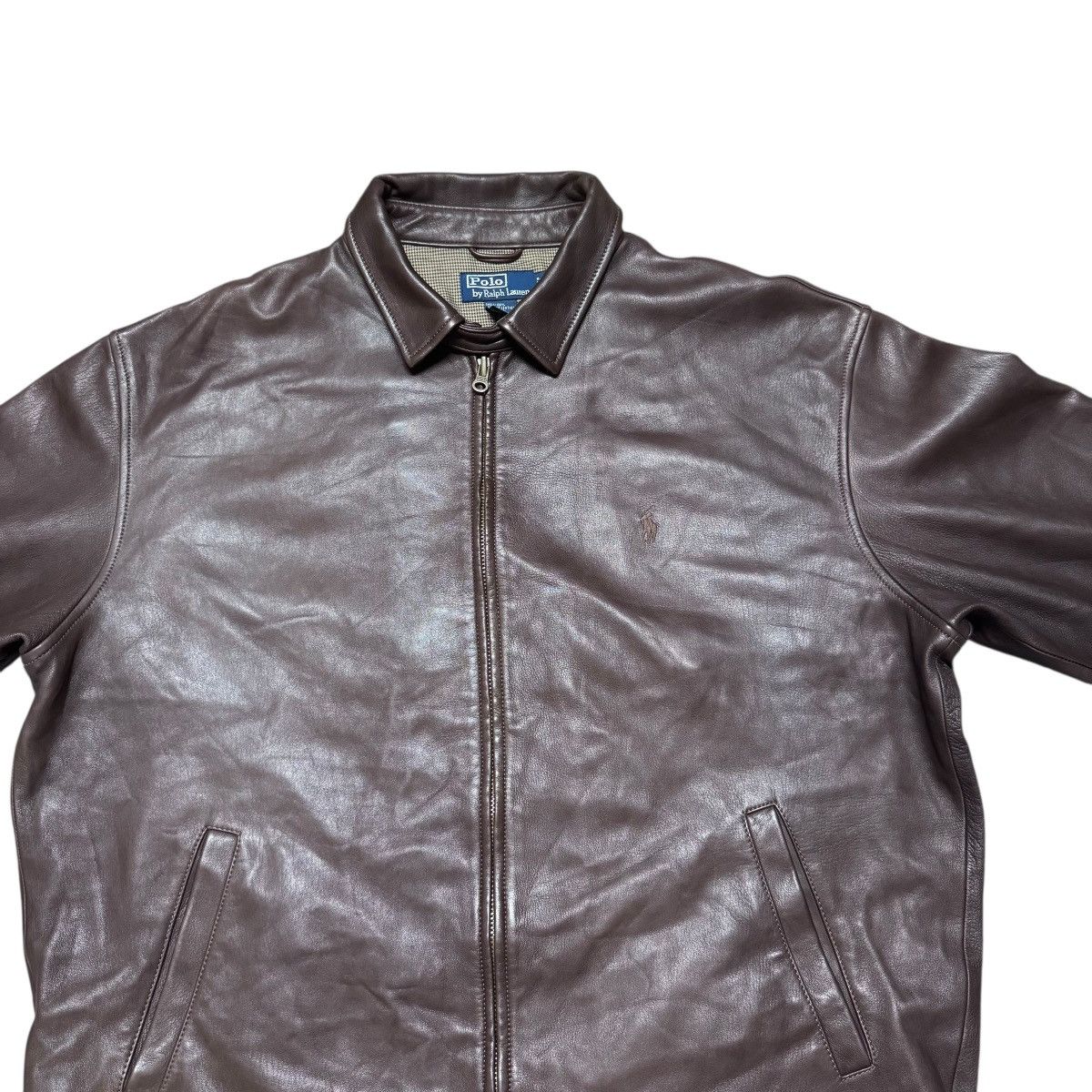 Polo Ralph Lauren Vintage Polo Ralph Lauren Leather Jacket Small Poney Size US XL / EU 56 / 4 - 5 Thumbnail