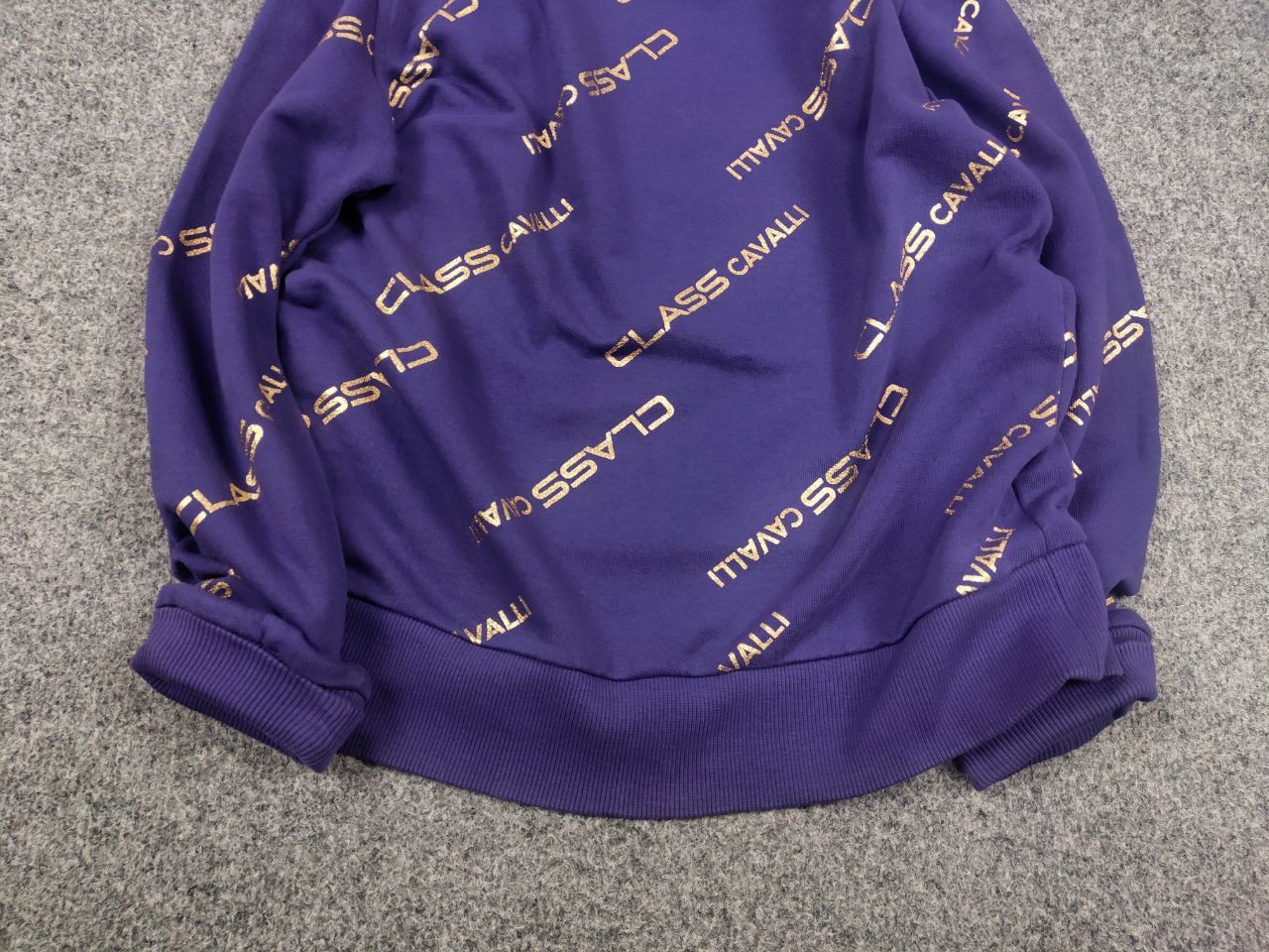 Roberto Cavalli Roberto Cavalli class Design Purple Monogram Logo Sweatshirt Size US S / EU 44-46 / 1 - 5 Thumbnail