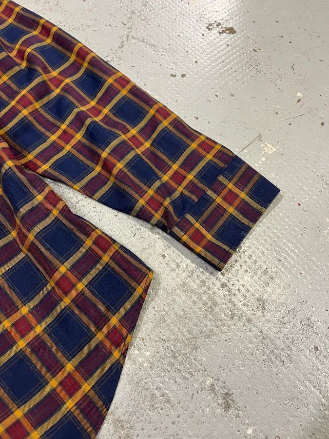 Gucci Gucci Checkered Bordeaux & Navy Shirt Size US S / EU 44-46 / 1 - 6 Thumbnail