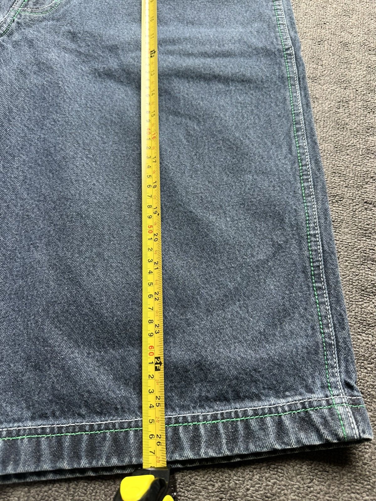Other Baggy Denim Shirts w Green Stitching Size US 34 / EU 50 - 4 Thumbnail