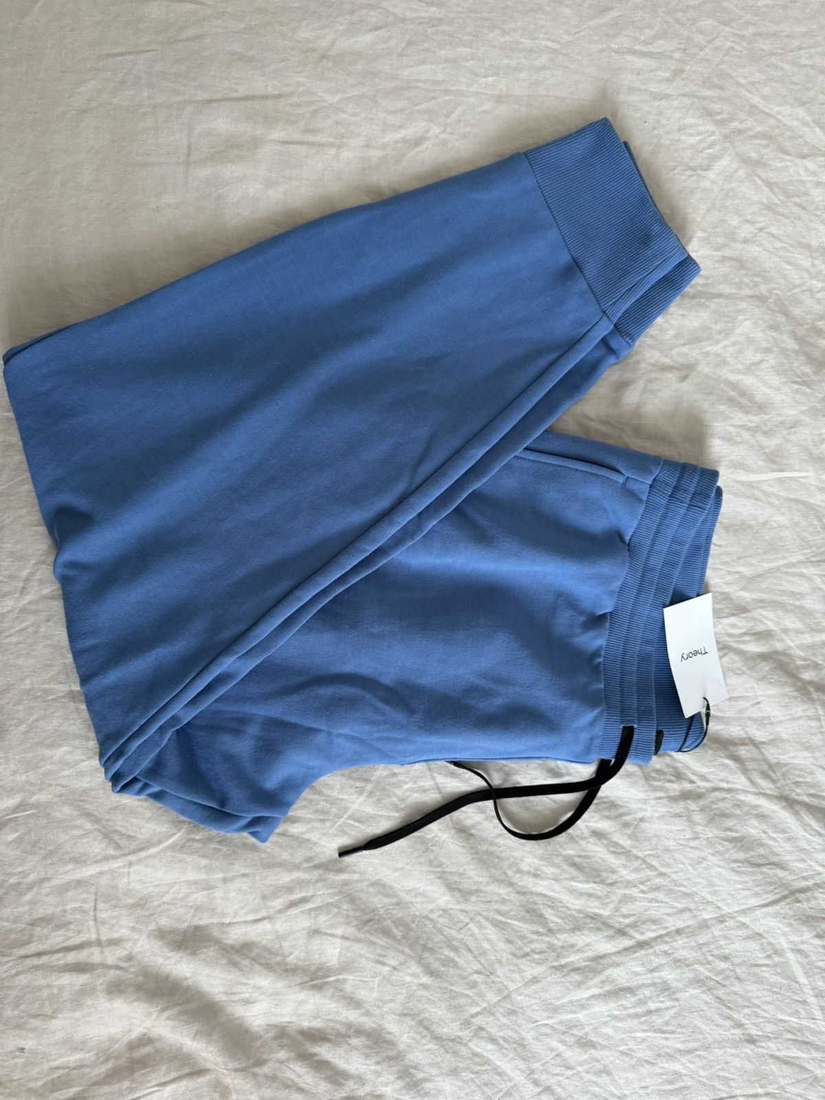 Theory Theory XL Essential Sweatpants Cornflower Cloud Fleece Size US 36 / EU 52 - 3 Thumbnail