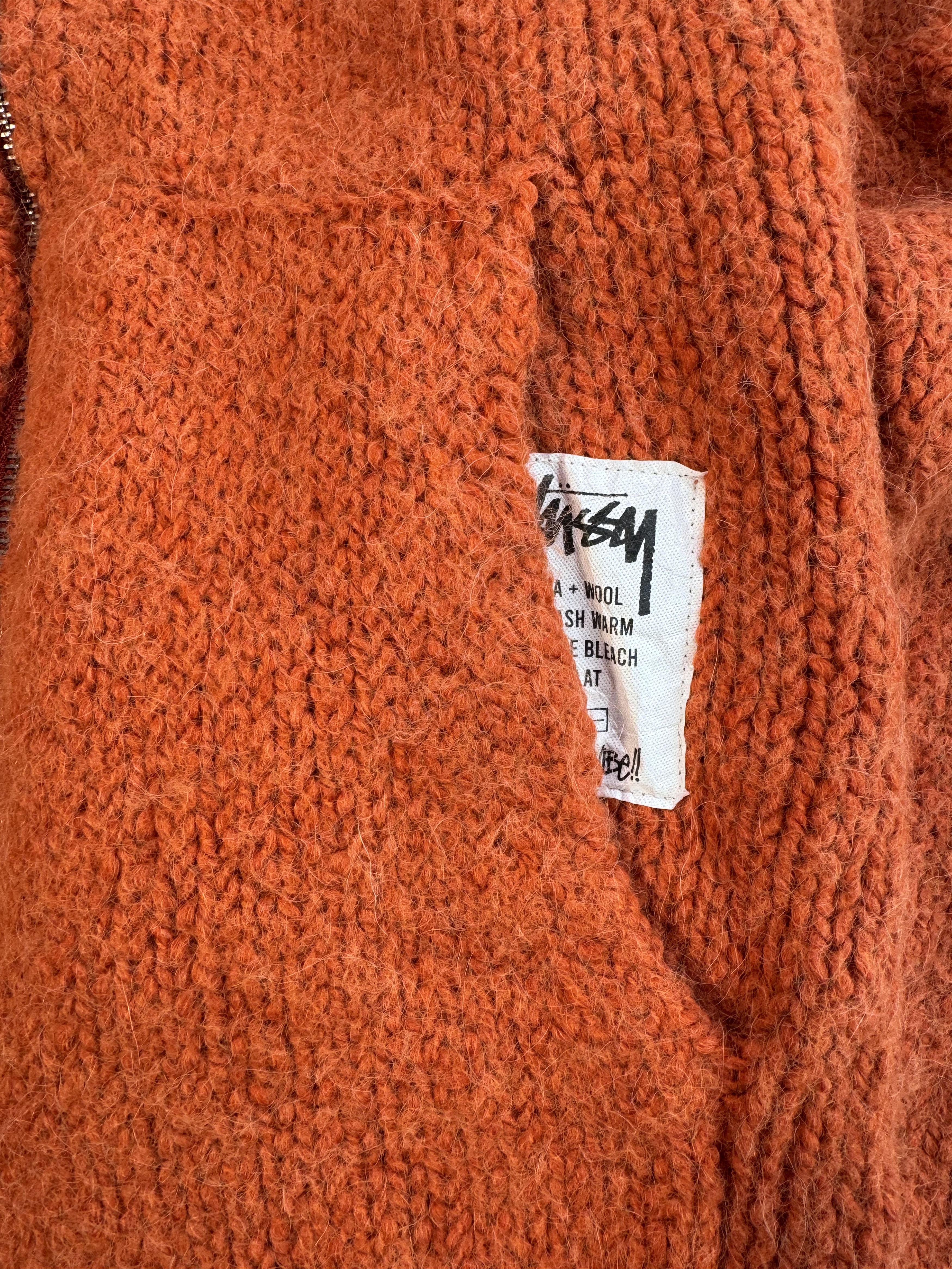 Stussy Stussy Brushed Knit Sweater Zip Up Hoodie Size US XL / EU 56 / 4 - 3 Thumbnail
