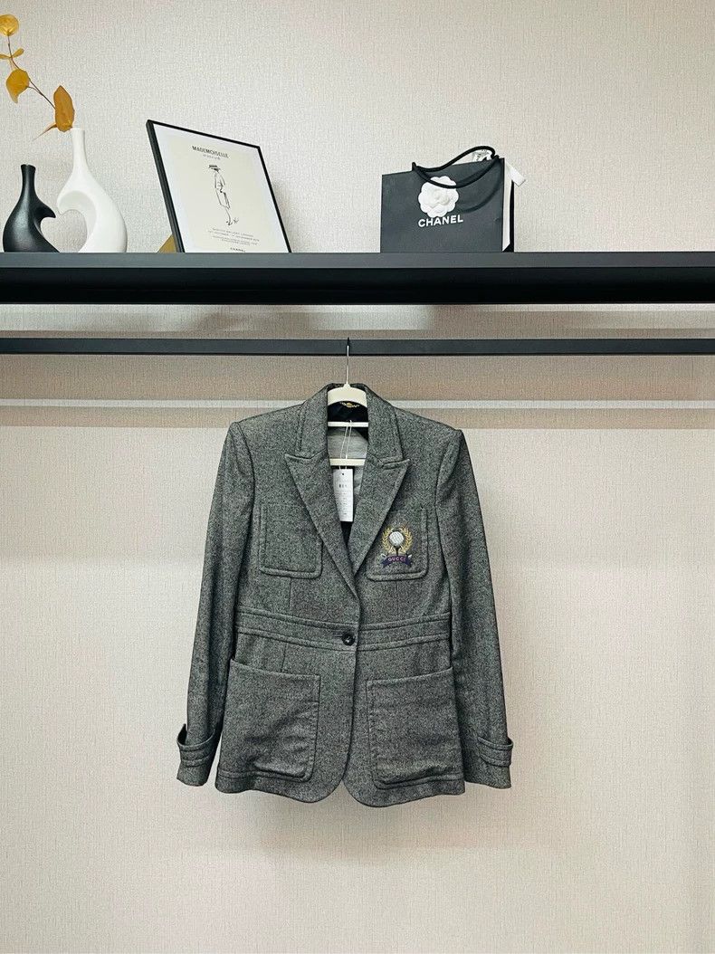 Gucci Gucci Wool embroidered logo suit 2504-Nextarrow Size M / US 6-8 / IT 42-44 - 1 Thumbnail