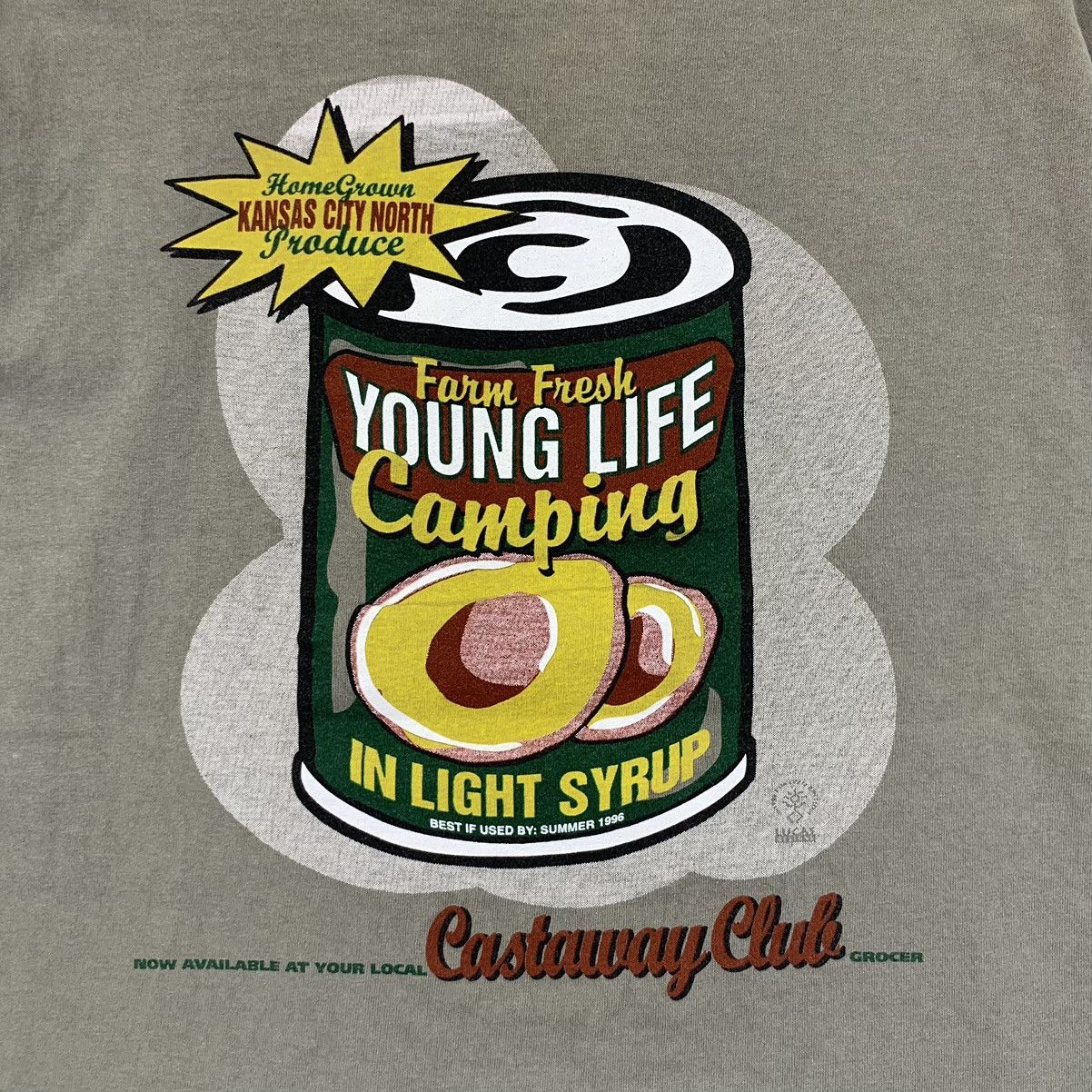 Vintage Vintage 1996 JONES MITCHELL Campbell Camping Tee Shirt Pop Size US L / EU 52-54 / 3 - 5 Thumbnail