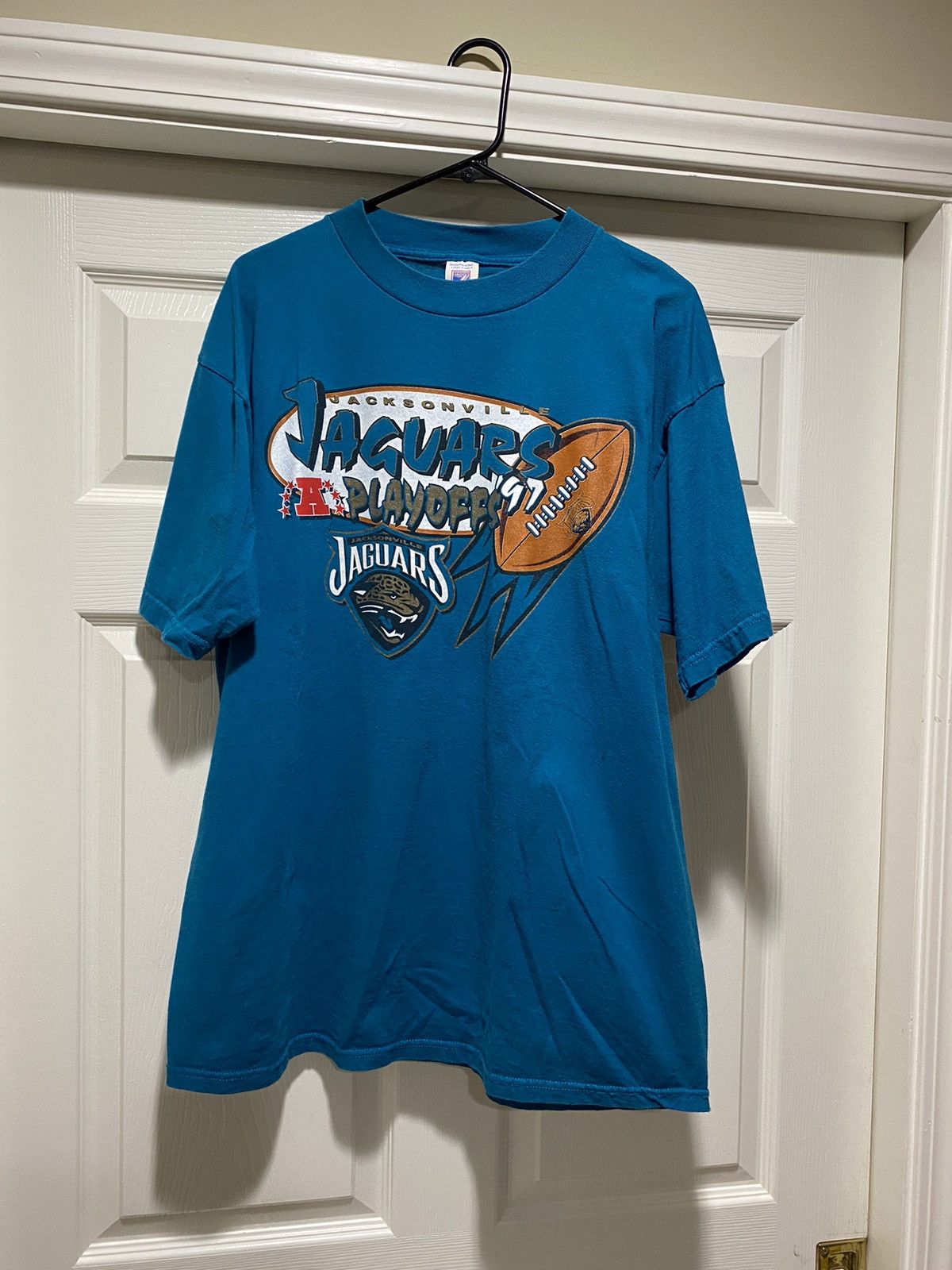 Logo 7 × Vintage Vintage 1997 Jacksonville Jaguars AFC Playoffs Tee Size US XL / EU 56 / 4 - 2 Thumbnail