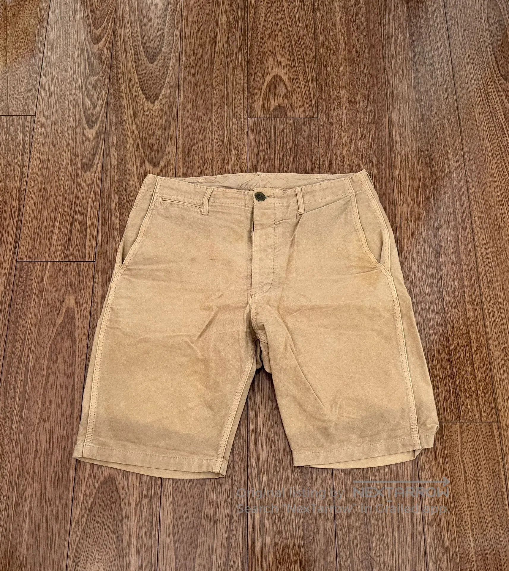 Visvim VISVIM ICT Chino Shorts in Beige. Size US 26 / EU 42 - 1 Thumbnail