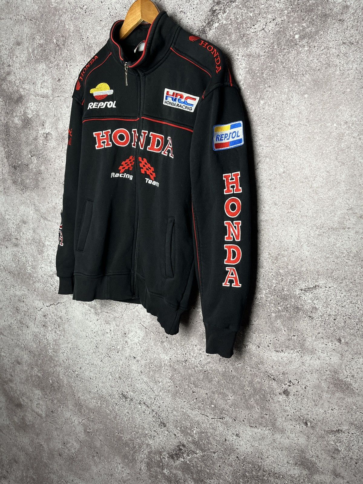 Honda × Vintage Vintage🔥Honda Racing World Sport Full Zip Sweatshirt Size US S / EU 44-46 / 1 - 3 Thumbnail