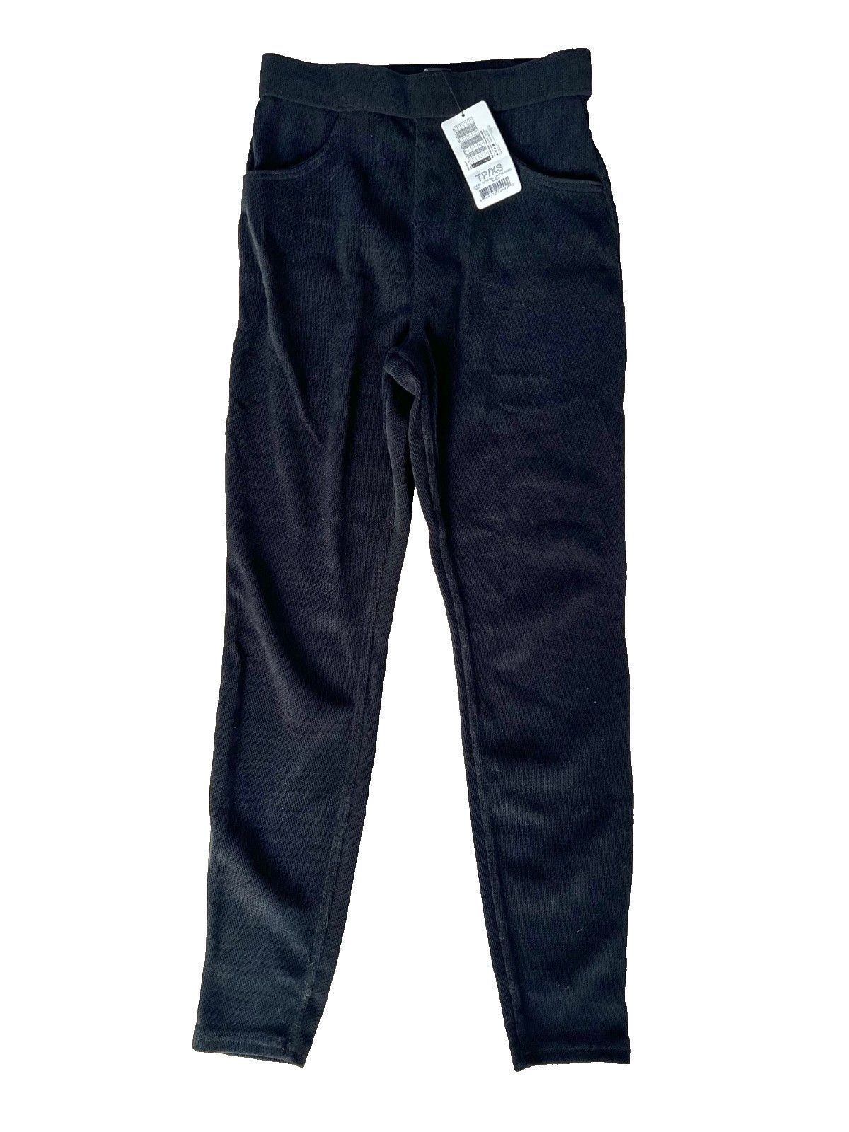 Other HUE U24267 Butter Twill Jean Style Legging Black ( XS ) Size 24" / US 00 / IT 34 - 3 Thumbnail