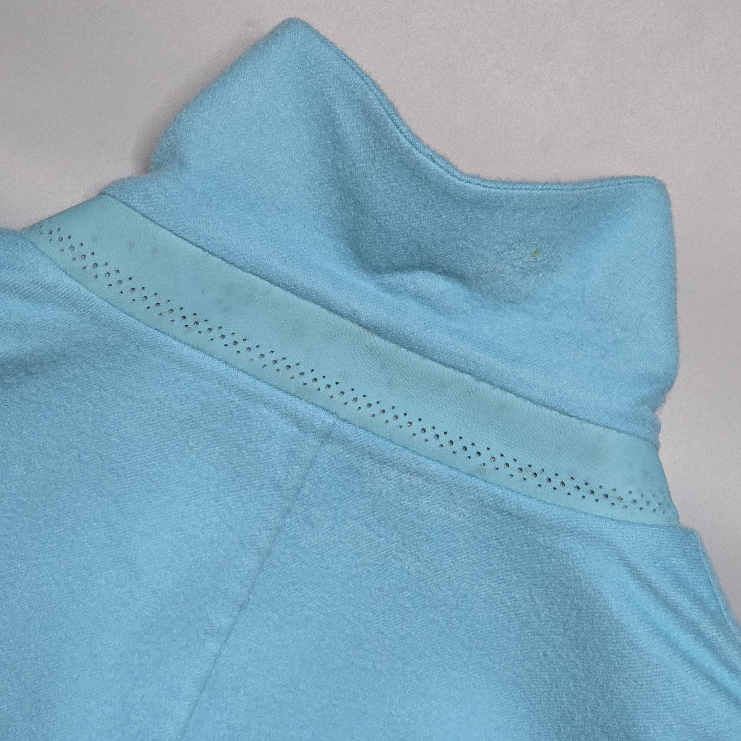 Loro Piana Loro Piana - Turquoise Cashmere Short Coat Size M / US 6-8 / IT 42-44 - 9 Thumbnail