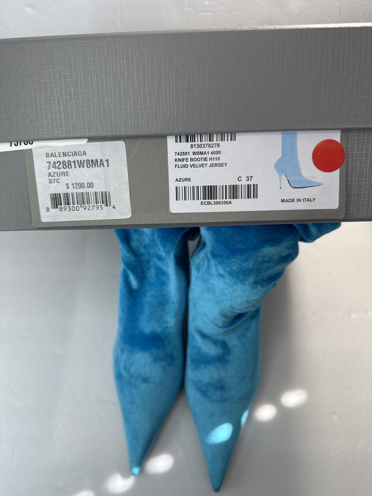 Balenciaga BALENCIAGA Velvet Printed Sock Boots Size 37 Size US 7 / IT 37 - 7 Thumbnail