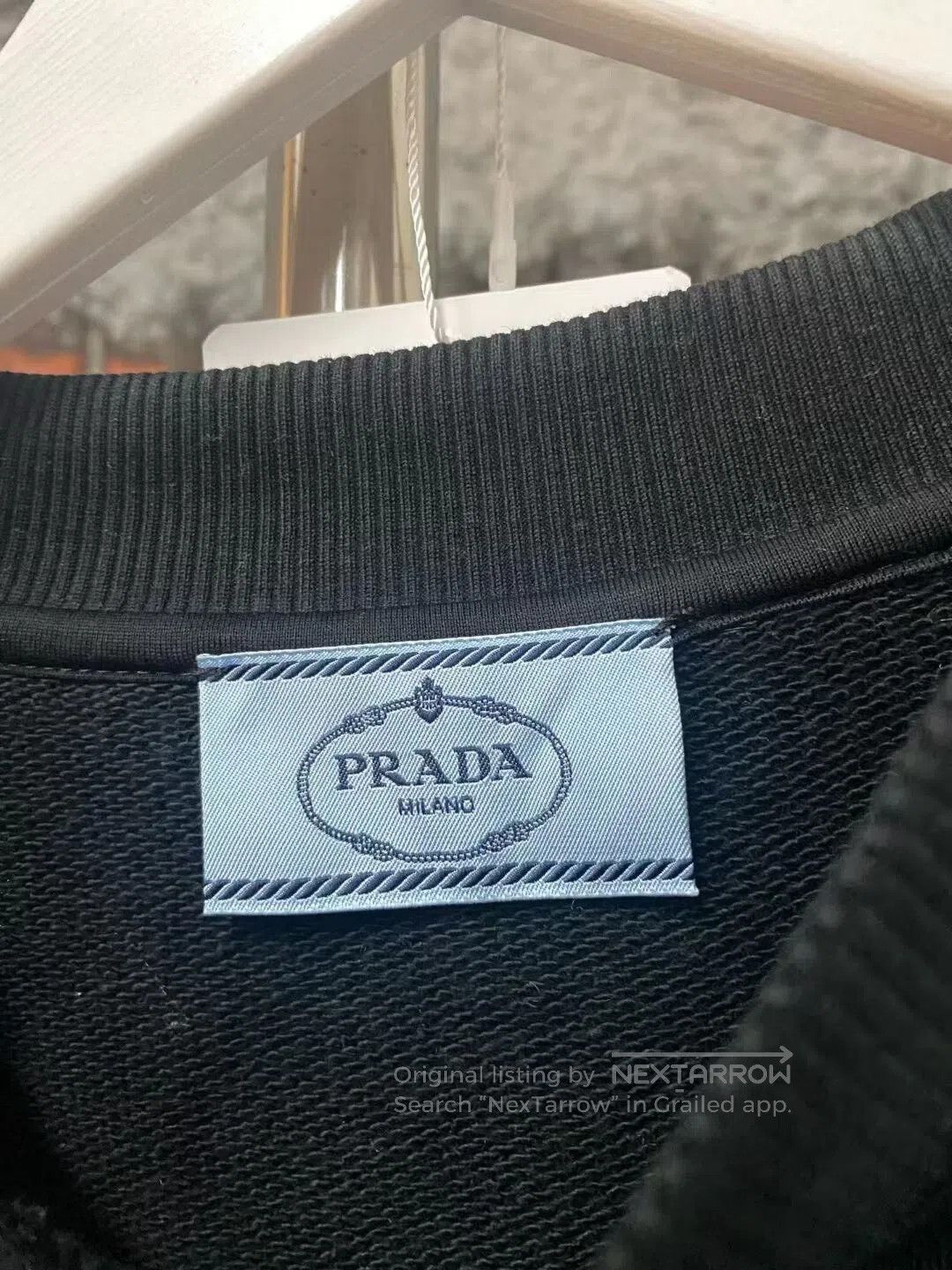 Prada black sweatshirt by Prada in size small. Size US S / EU 44-46 / 1 - 7 Thumbnail