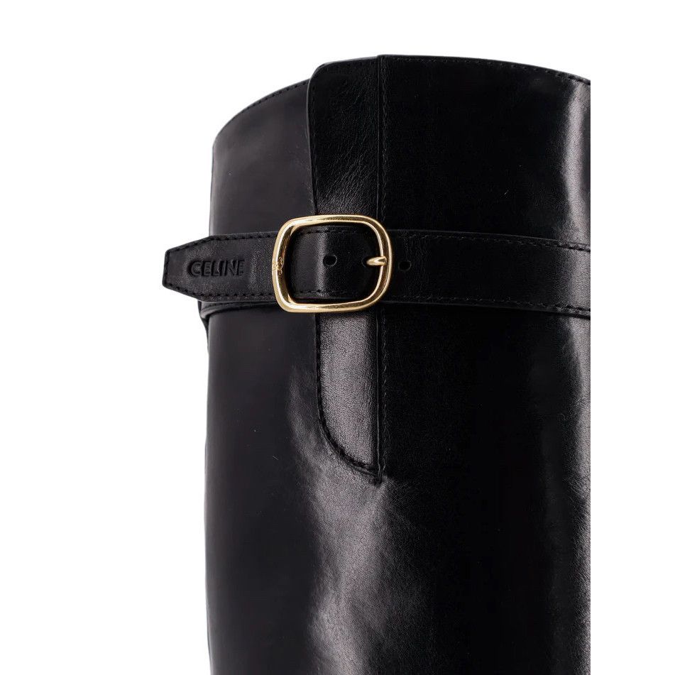 Celine CELINE $1800 Universite Black Leather Boots New & Authentic Size US 9 / IT 39 - 4 Thumbnail