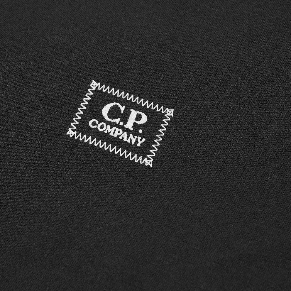 C.P. Company o1y1224 Logo Crewneck T-Shirt in Black Size US S / EU 44-46 / 1 - 2 Thumbnail