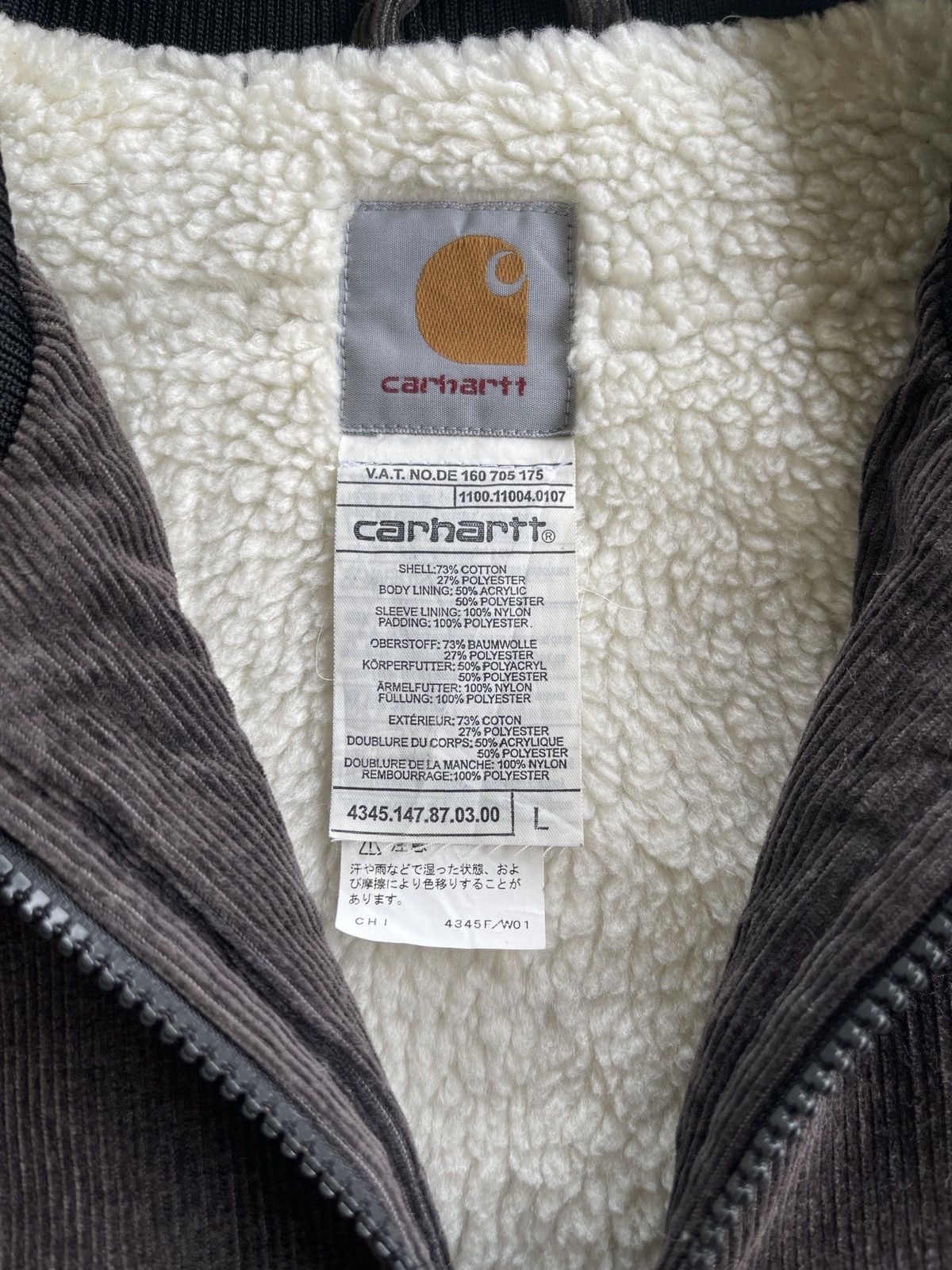 Carhartt Carhartt Wip Sherpa Lined Corduroy Blouson Jacket Size US L / EU 52-54 / 3 - 12 Thumbnail