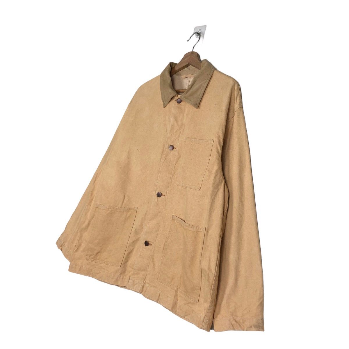 Japanese Brand 🔥Vintage Chore Jacket GU Japan Issey Miyake Design Size US L / EU 52-54 / 3 - 2 Thumbnail