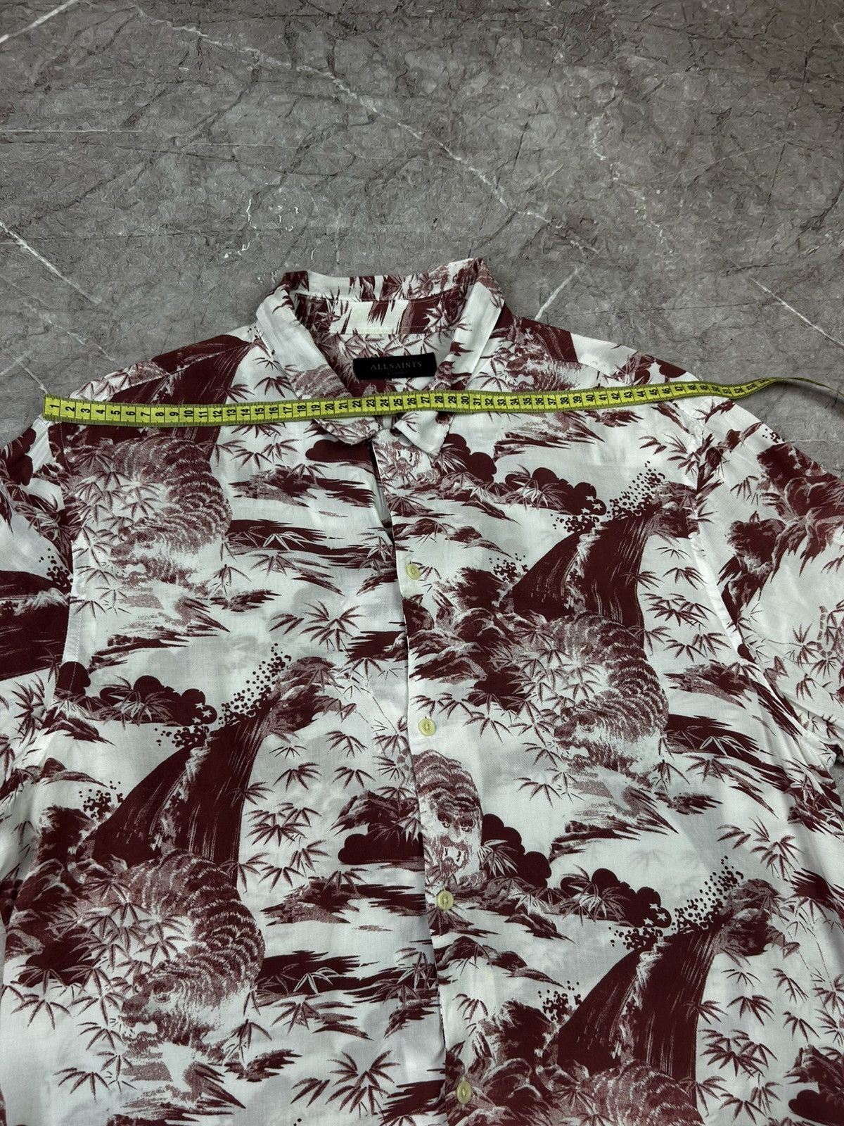 Allsaints Mens AllSaints Hawaiian Button Up Size US XL / EU 56 / 4 - 7 Thumbnail