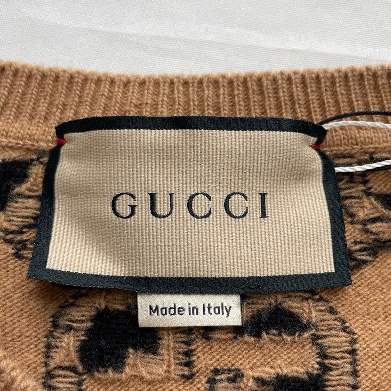 Gucci Gucci Double G series SS23 GG letter jaccard pullover round Size US XS / EU 42 / 0 - 5 Thumbnail