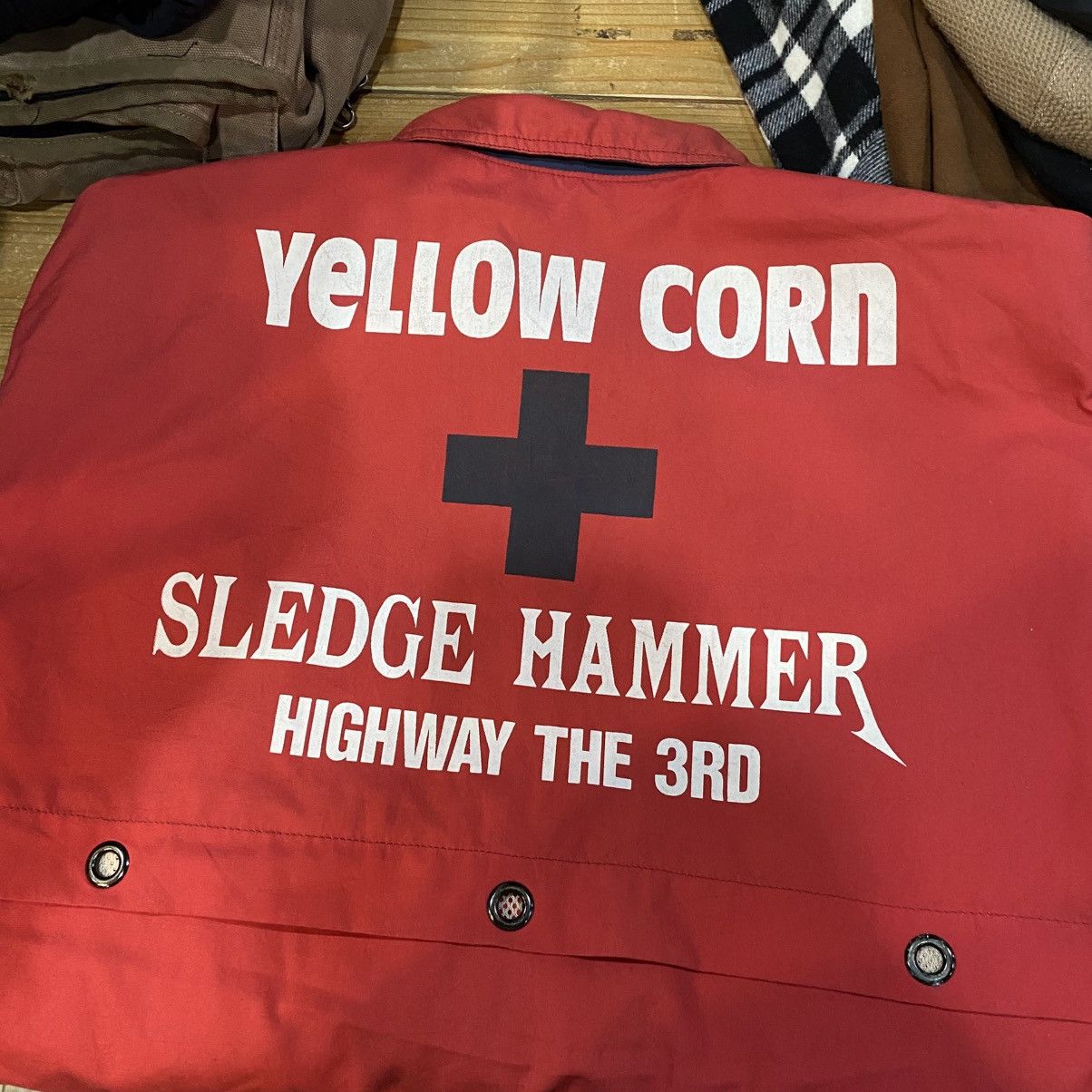 Vintage × YELLOW CORN Vintage Yellow Corn Racing Sledge Hammer Bomber Jacket Size US M / EU 48-50 / 2 - 9 Thumbnail