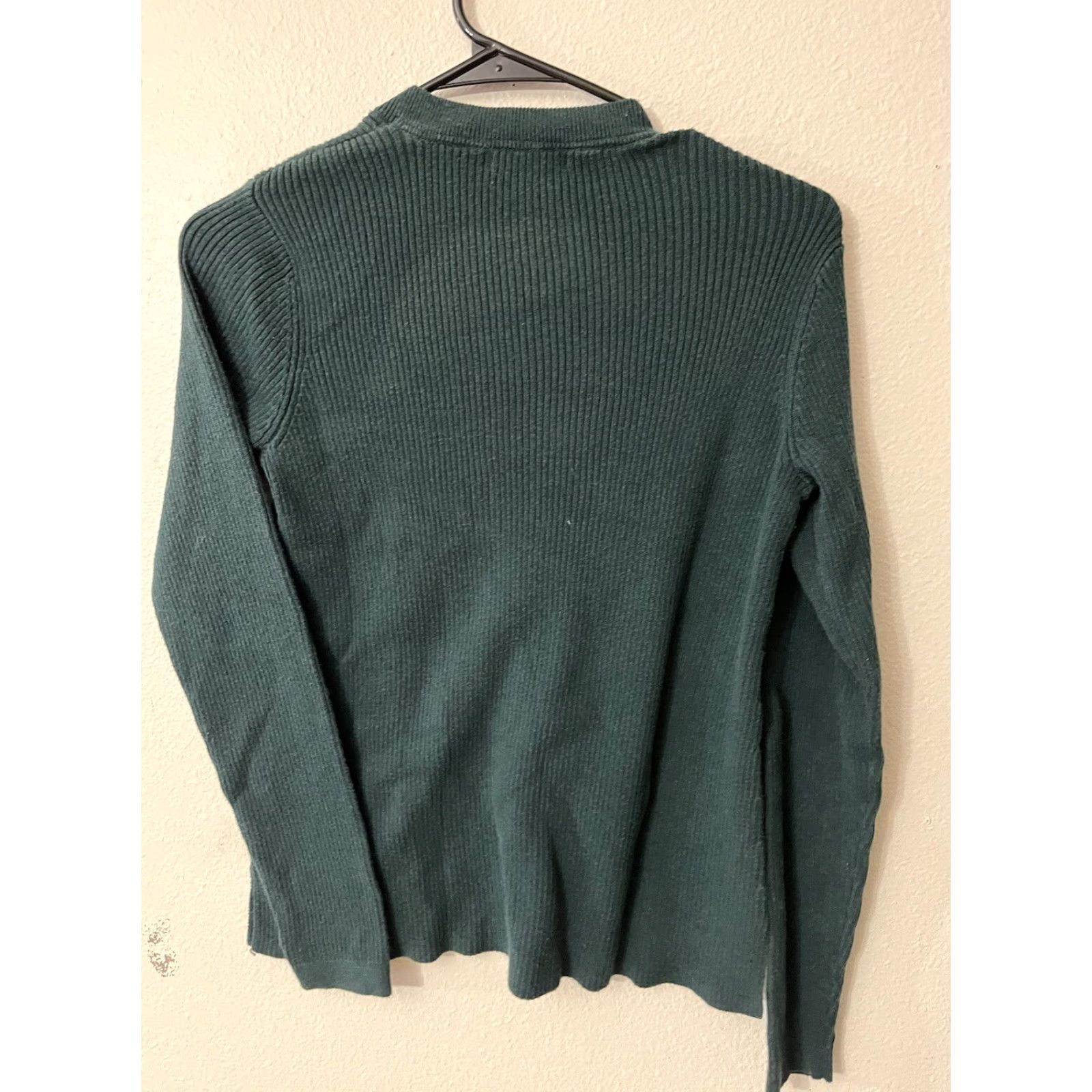 Orvis VINTAGE Orvis Women's Sweater Pullover Knit Long Sleeve V-Neck Casual Outdoor Fall Spring Winter Regular Small Green Size S / US 4 / IT 40 - 3 Thumbnail