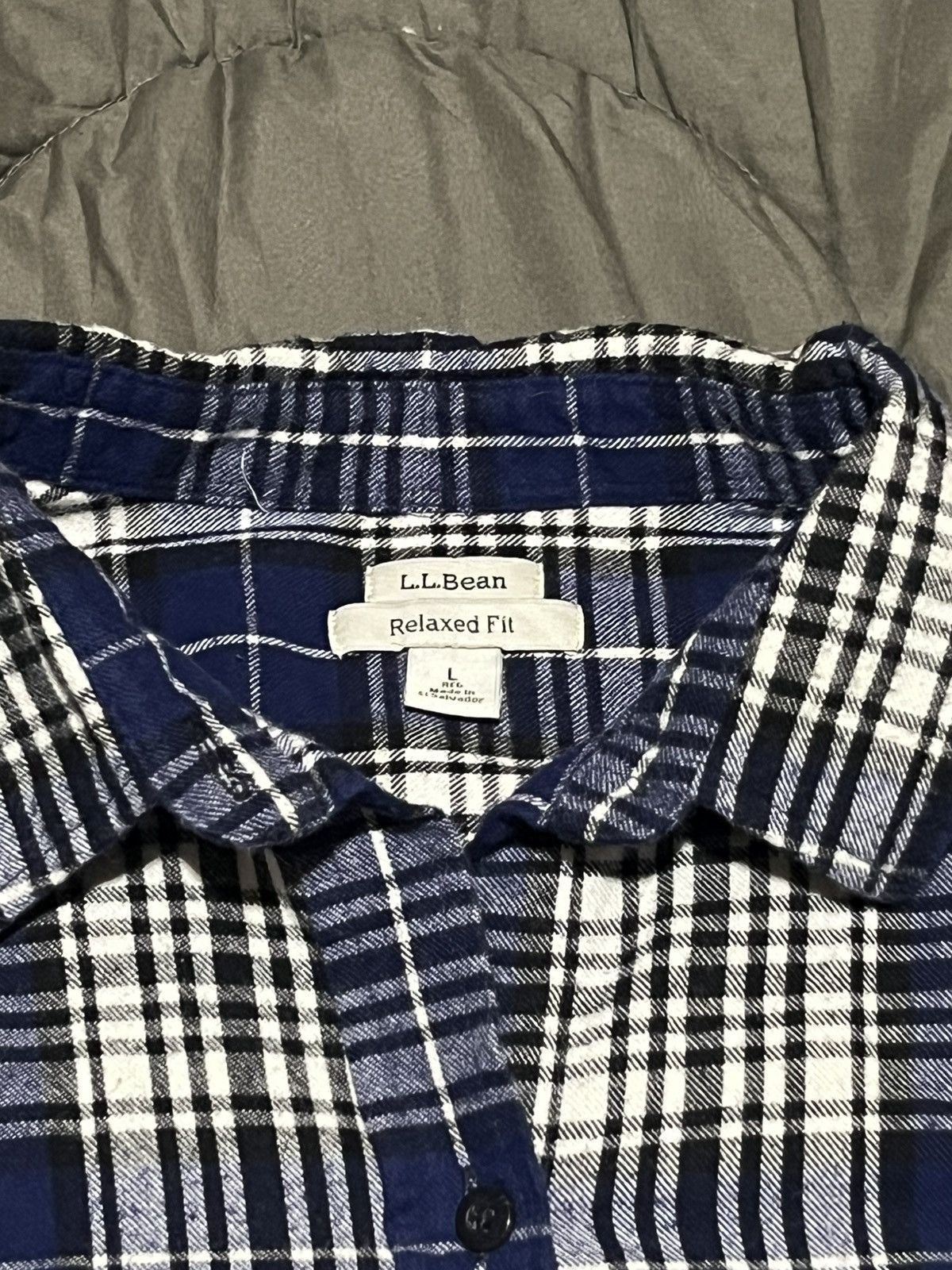 L.L. Bean Blue L.L. Bean Flannel Size US L / EU 52-54 / 3 - 3 Thumbnail