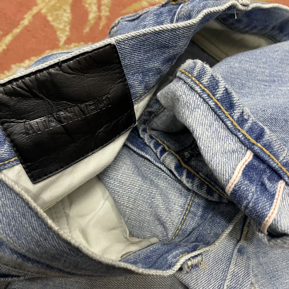 Attachment 🔥Sick🔥🇯🇵Attachment Ripped Distress Selvedge Slim Fit Jeans Size US 31 - 21 Thumbnail