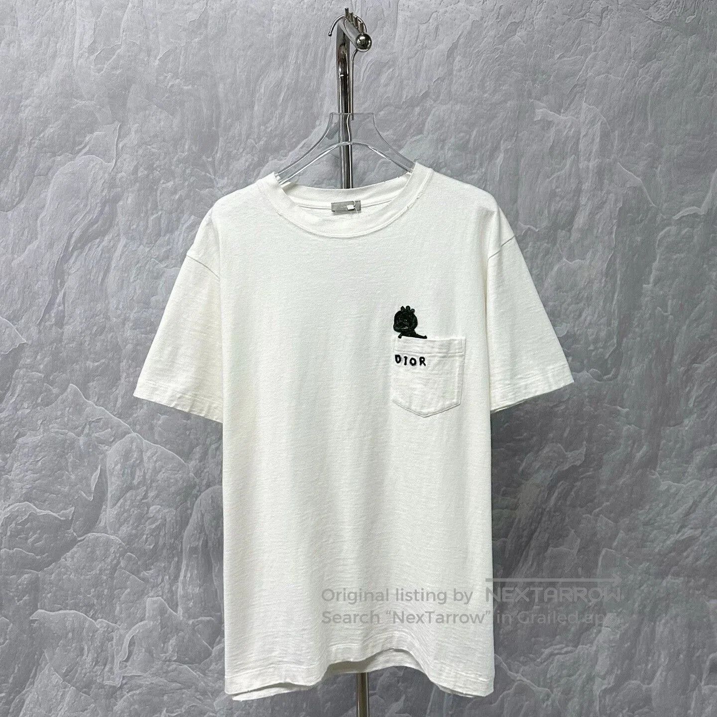 Dior dior embroidered dinosaur pocket t-shirt. Size US XXL / EU 58 / 5 - 1 Thumbnail
