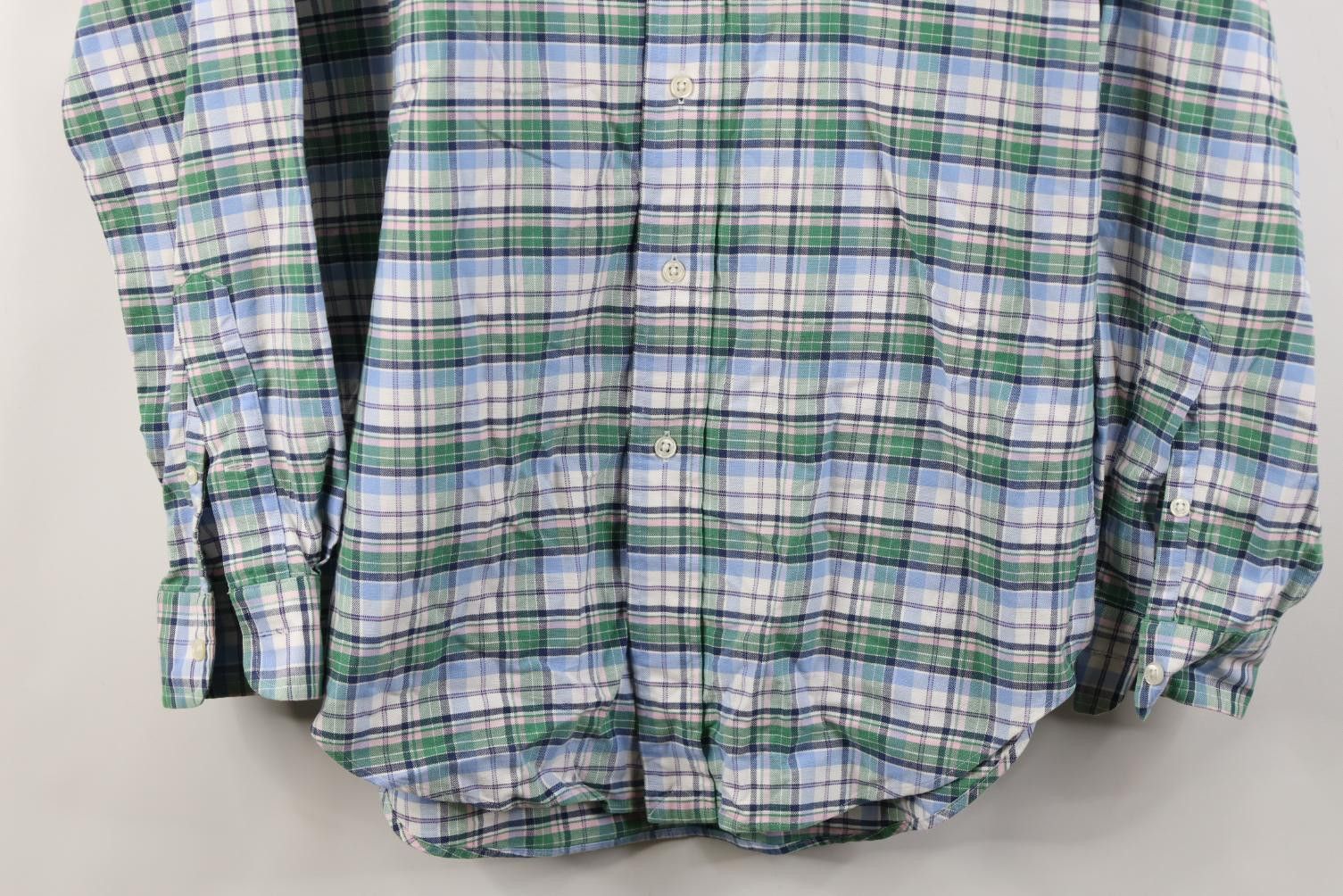 Polo Ralph Lauren Vintage 90s Ralph Lauren Oxford Button Down Shirt Plaid Size US S / EU 44-46 / 1 - 3 Thumbnail