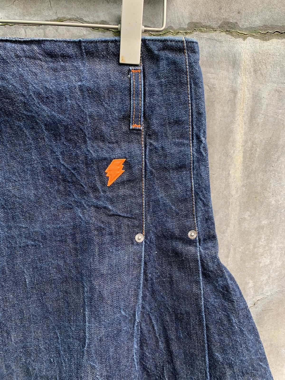 W&LT Flared Midi Denim Skirt Size 28" / US 6 / IT 42 - 6 Thumbnail