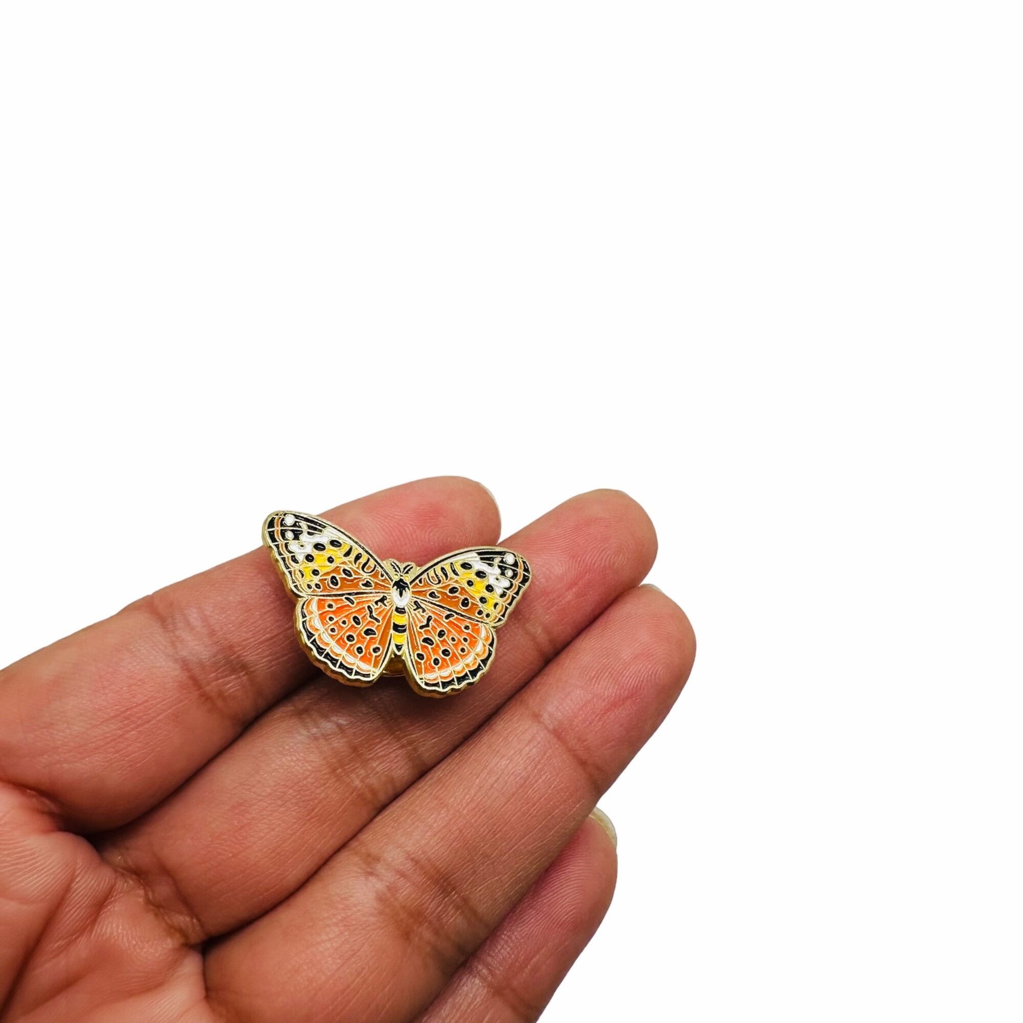 Other 🦋Butterfly Pin Badge Creative Enamel Brooch Insect Brooch L Size ONE SIZE - 2 Thumbnail