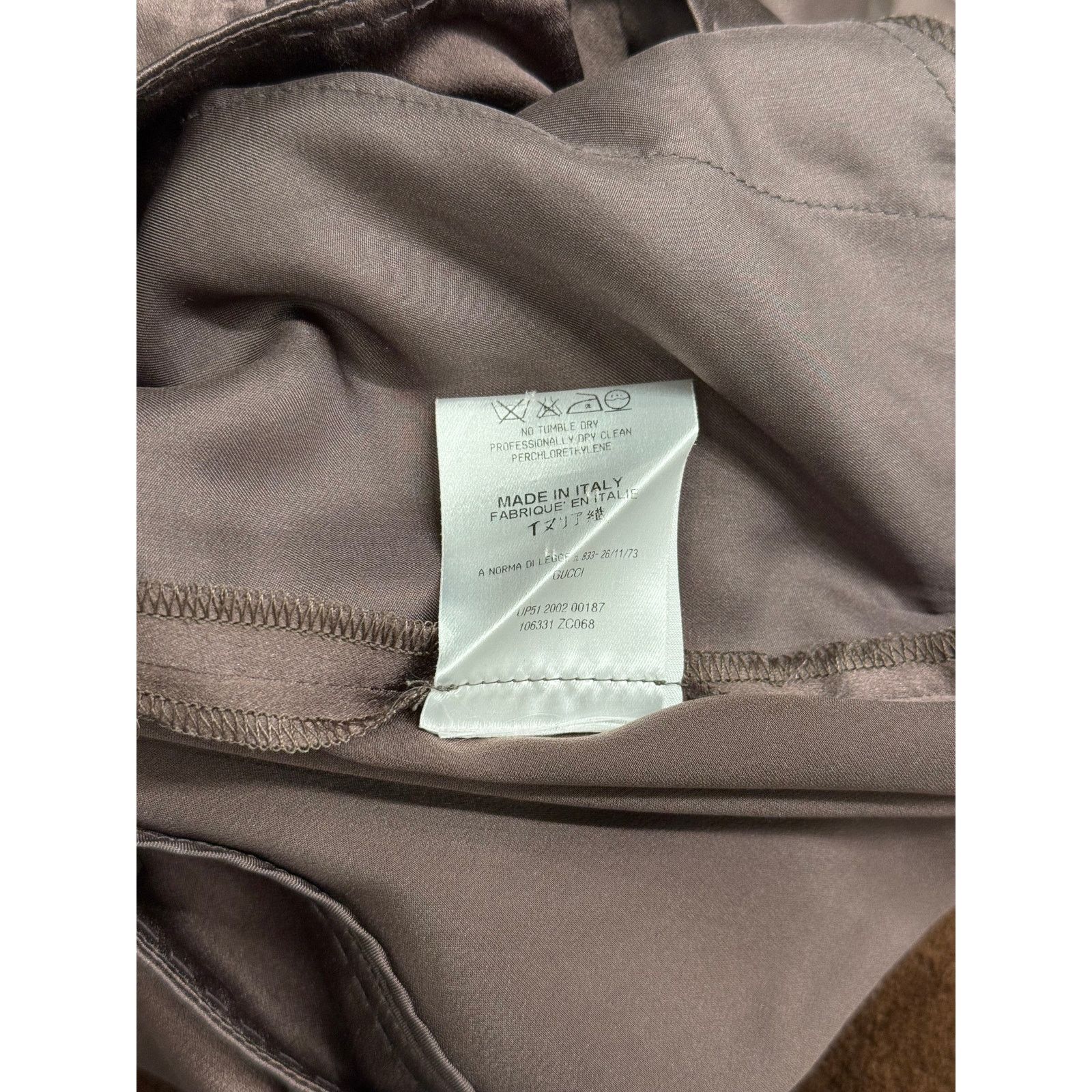 Gucci 2002 Gucci by Tom Ford wide silk pants Size 28" / US 6 / IT 42 - 8 Thumbnail